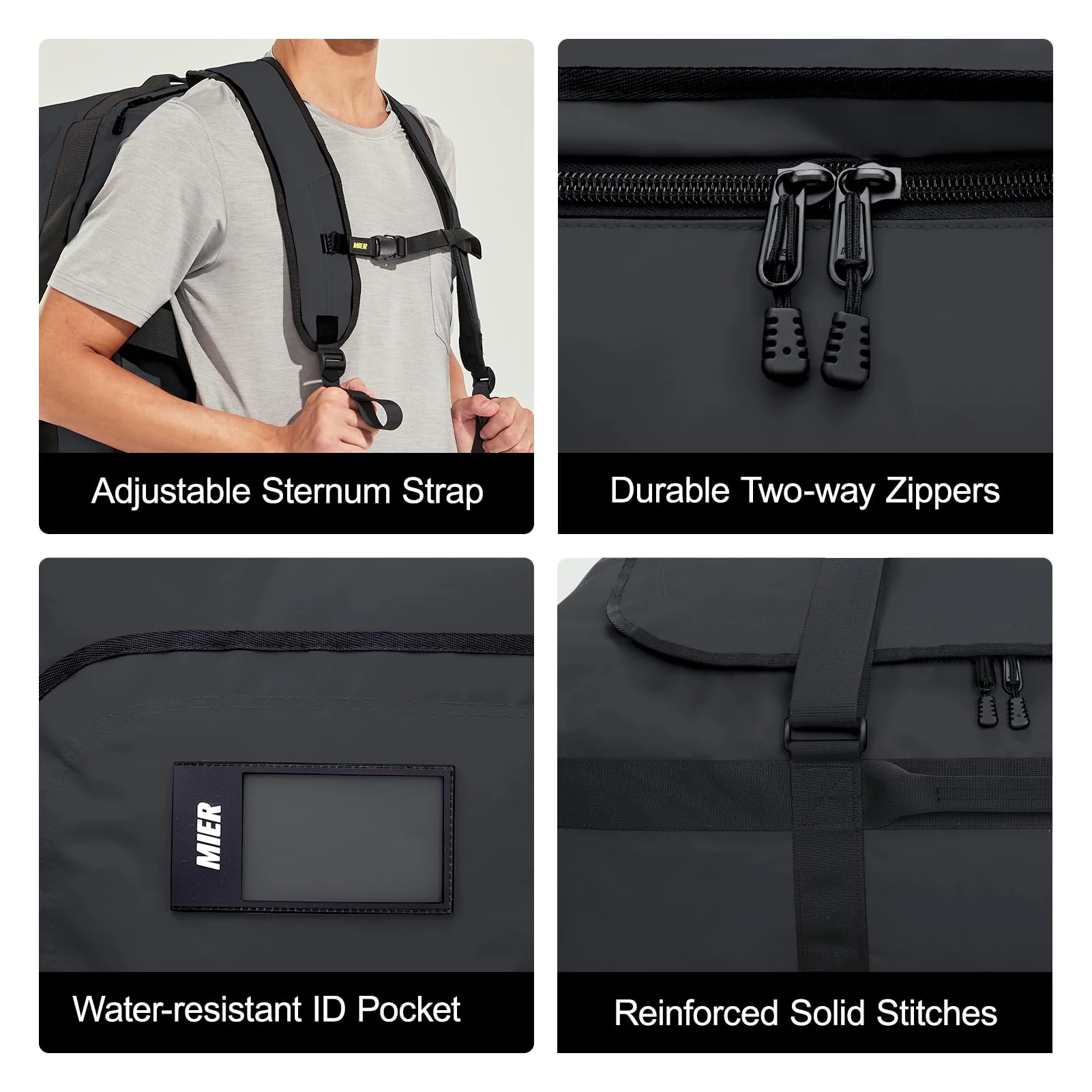Large Convertible Backpack Duffle Heavy Duty Duffel Bag - Image 4