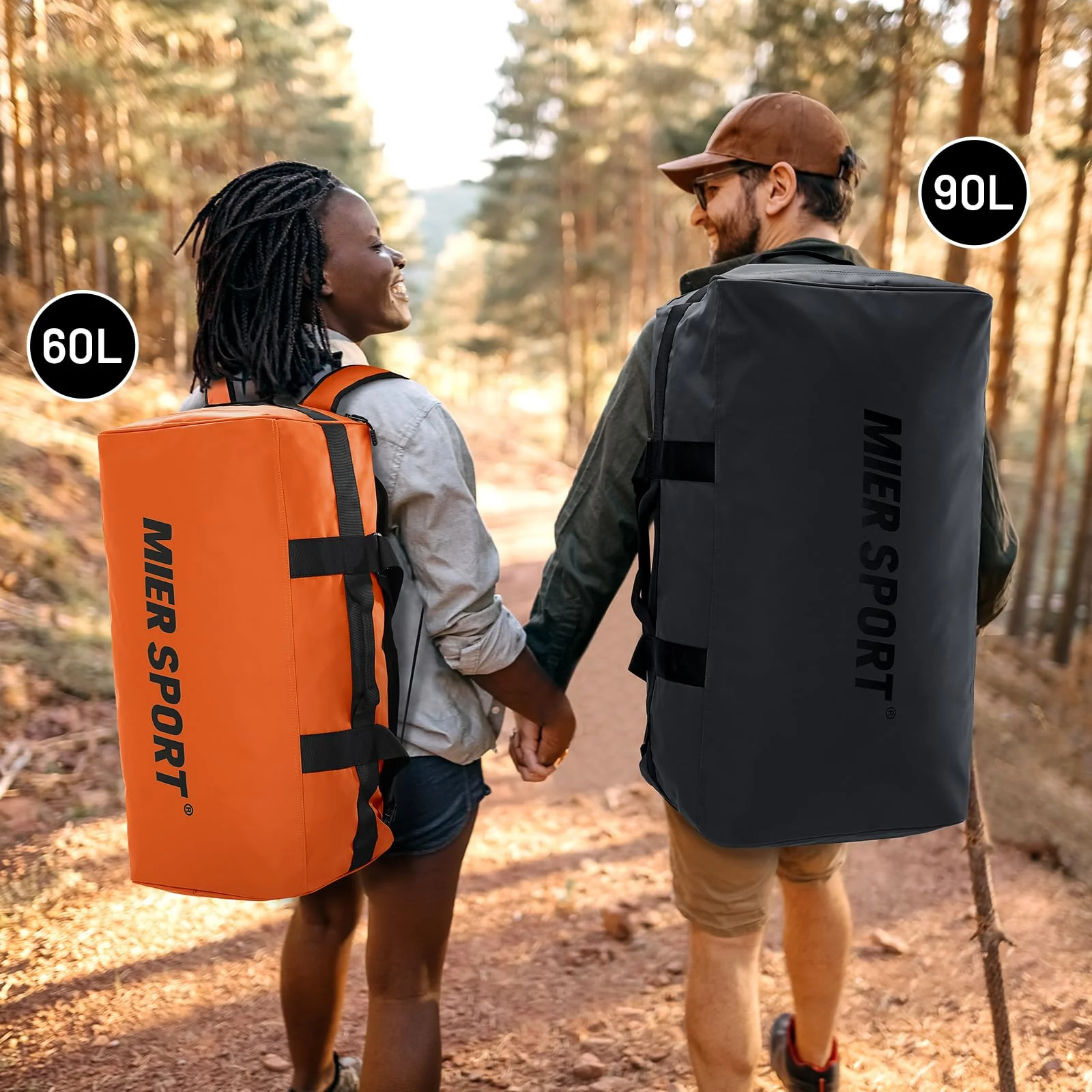 Large Convertible Backpack Duffle Heavy Duty Duffel Bag - Image 6