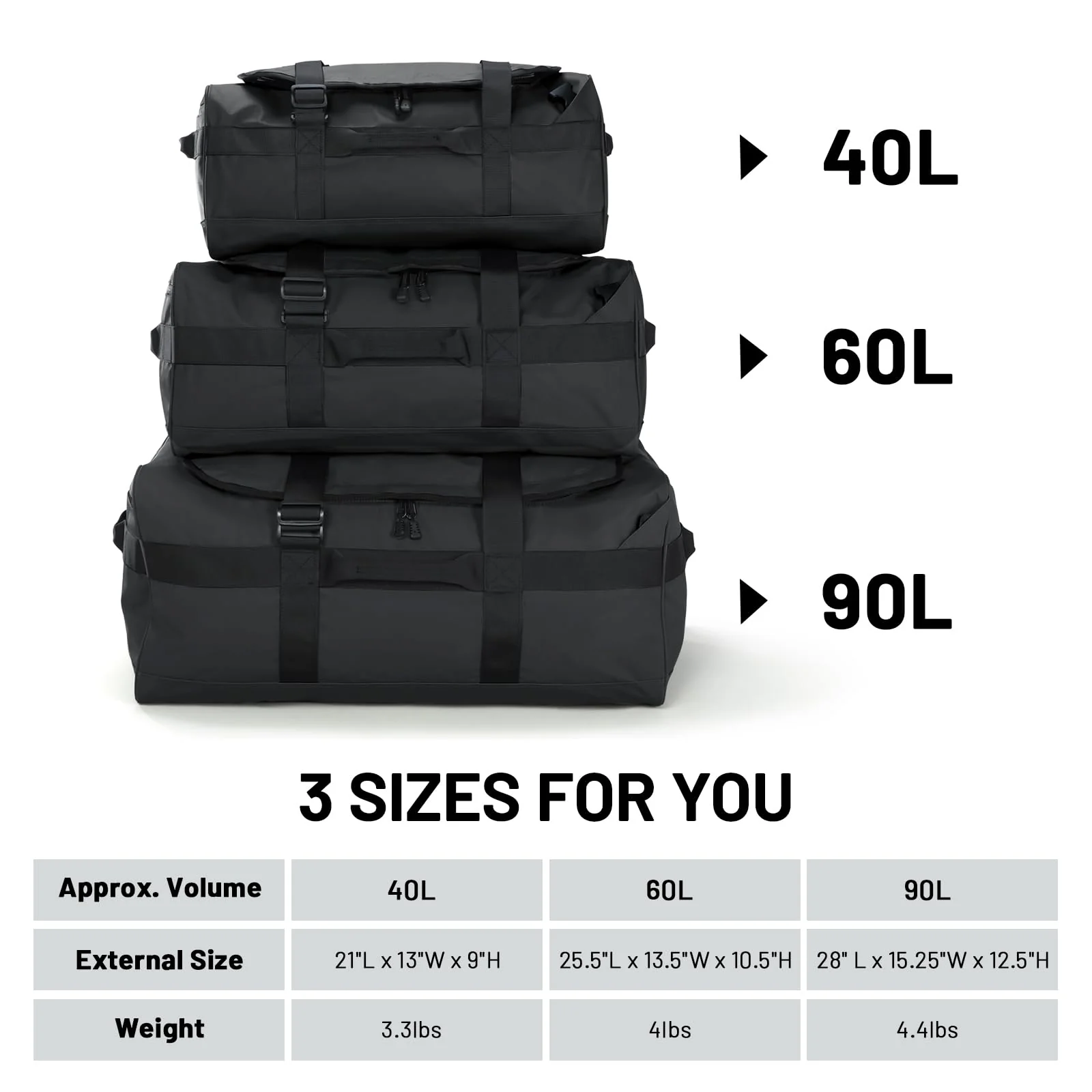 Large Convertible Backpack Duffle Heavy Duty Duffel Bag - Image 7