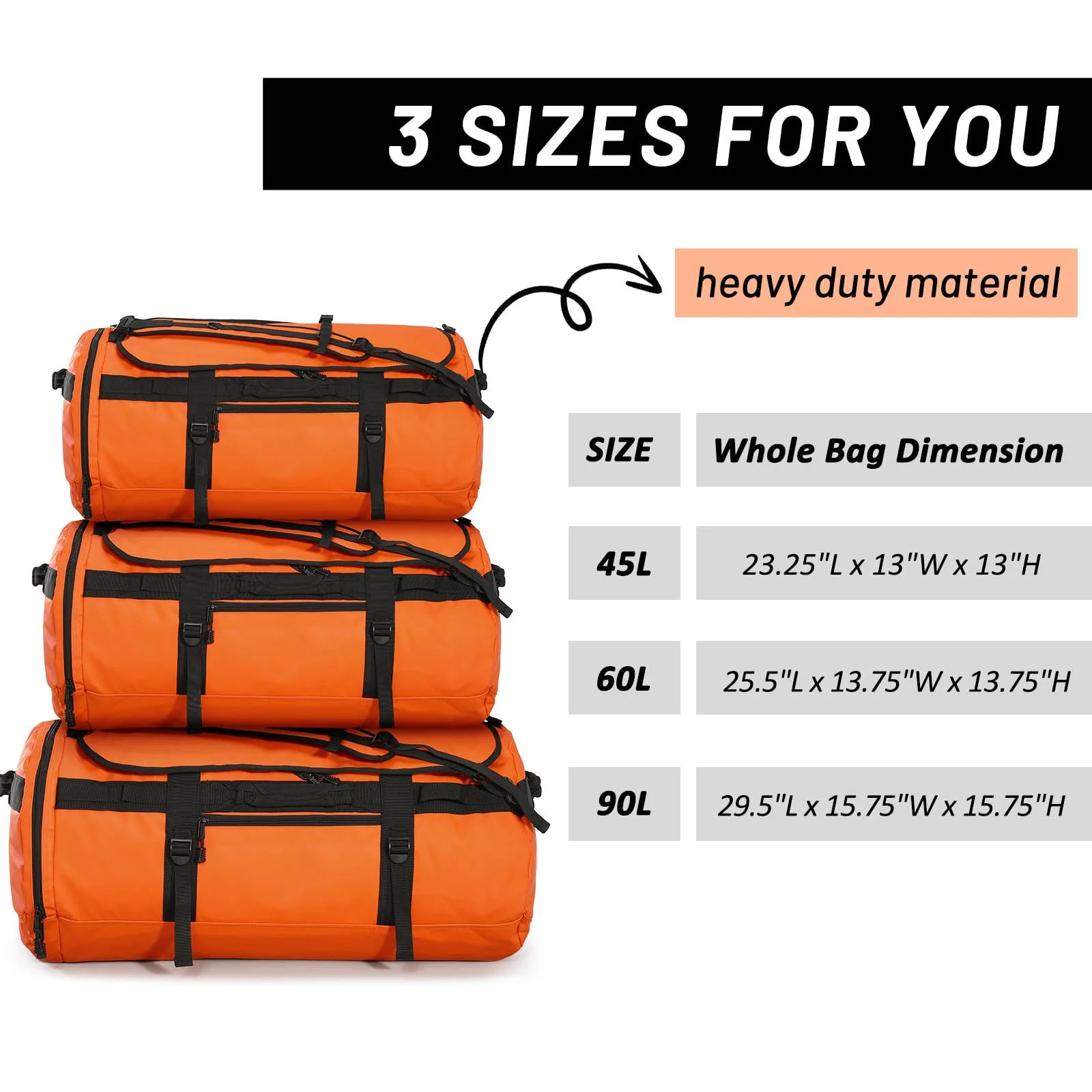Large Duffel Backpack Sports Gym Bag with Shoe Compartment - Image 5