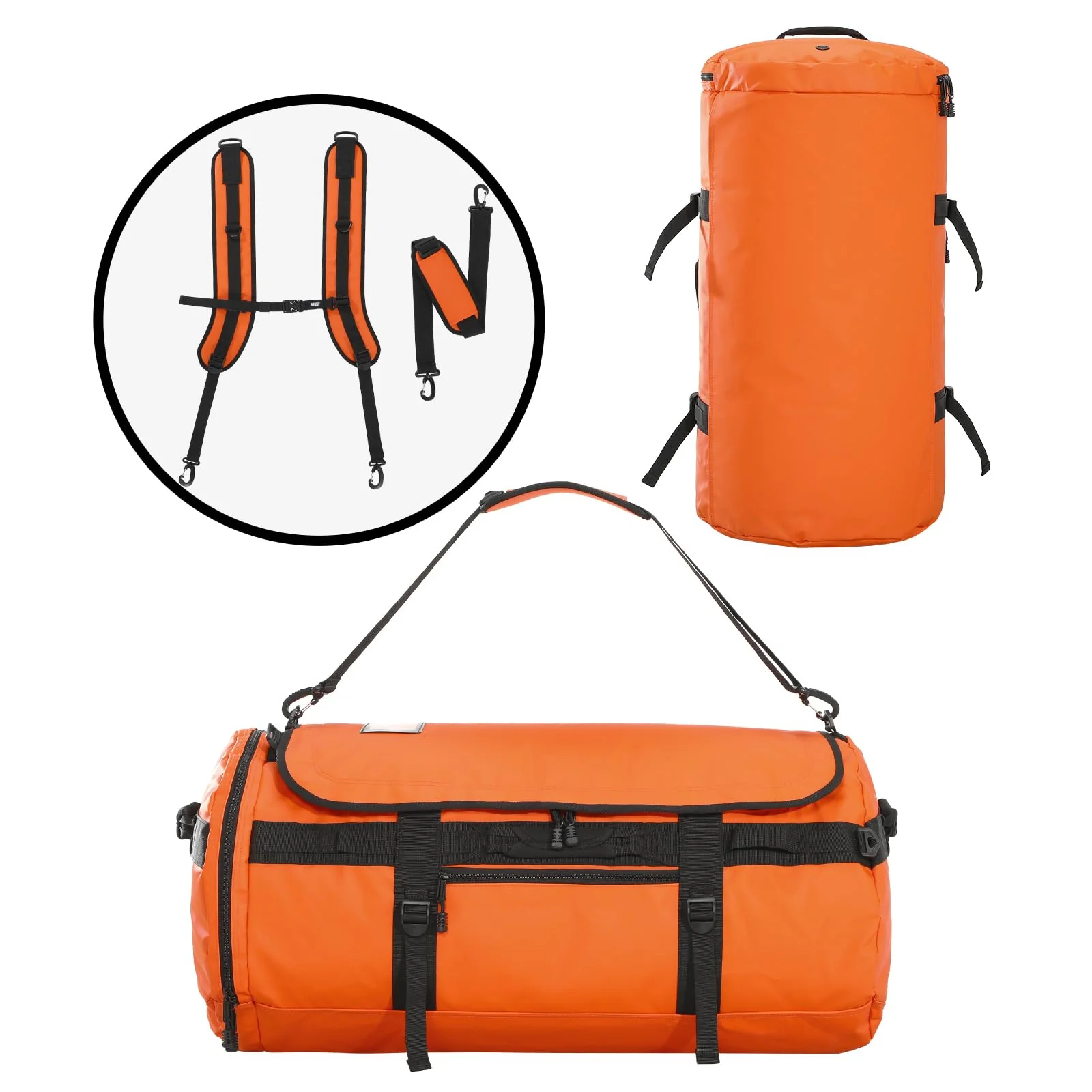 Large Duffel Backpack Sports Gym Bag with Shoe Compartment - Image 6