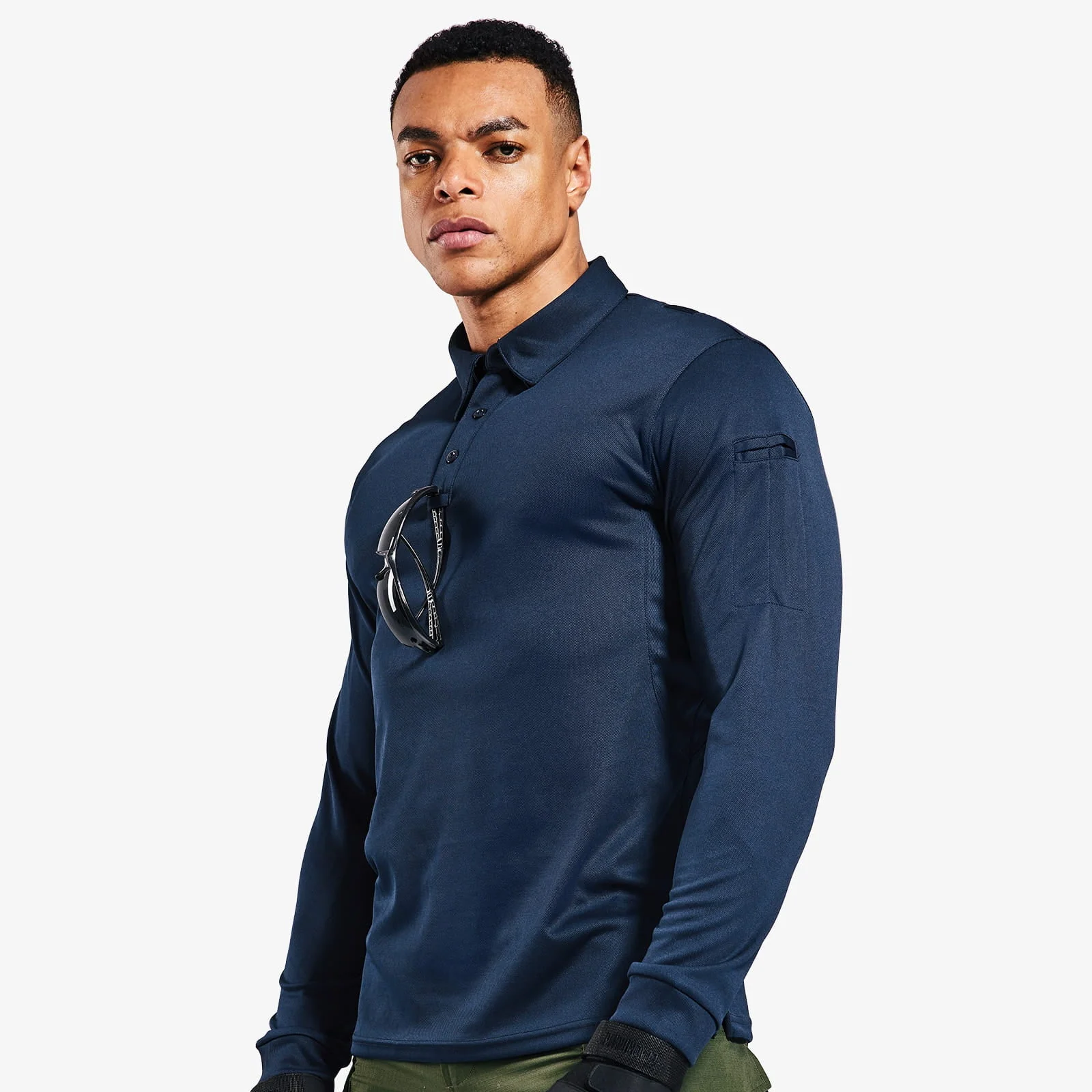 Men's Outdoor Tactical Long Sleeve Polo Shirts Quick Dry - Image 17