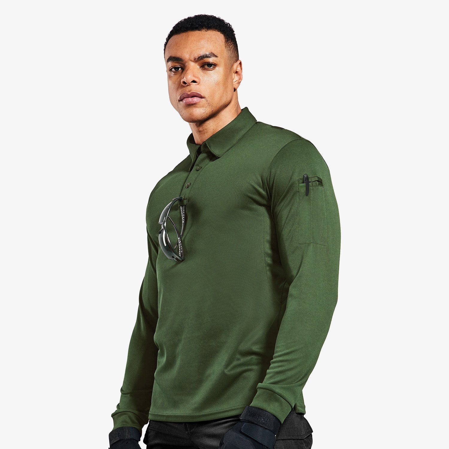 Men's Outdoor Tactical Long Sleeve Polo Shirts Quick Dry - Image 19