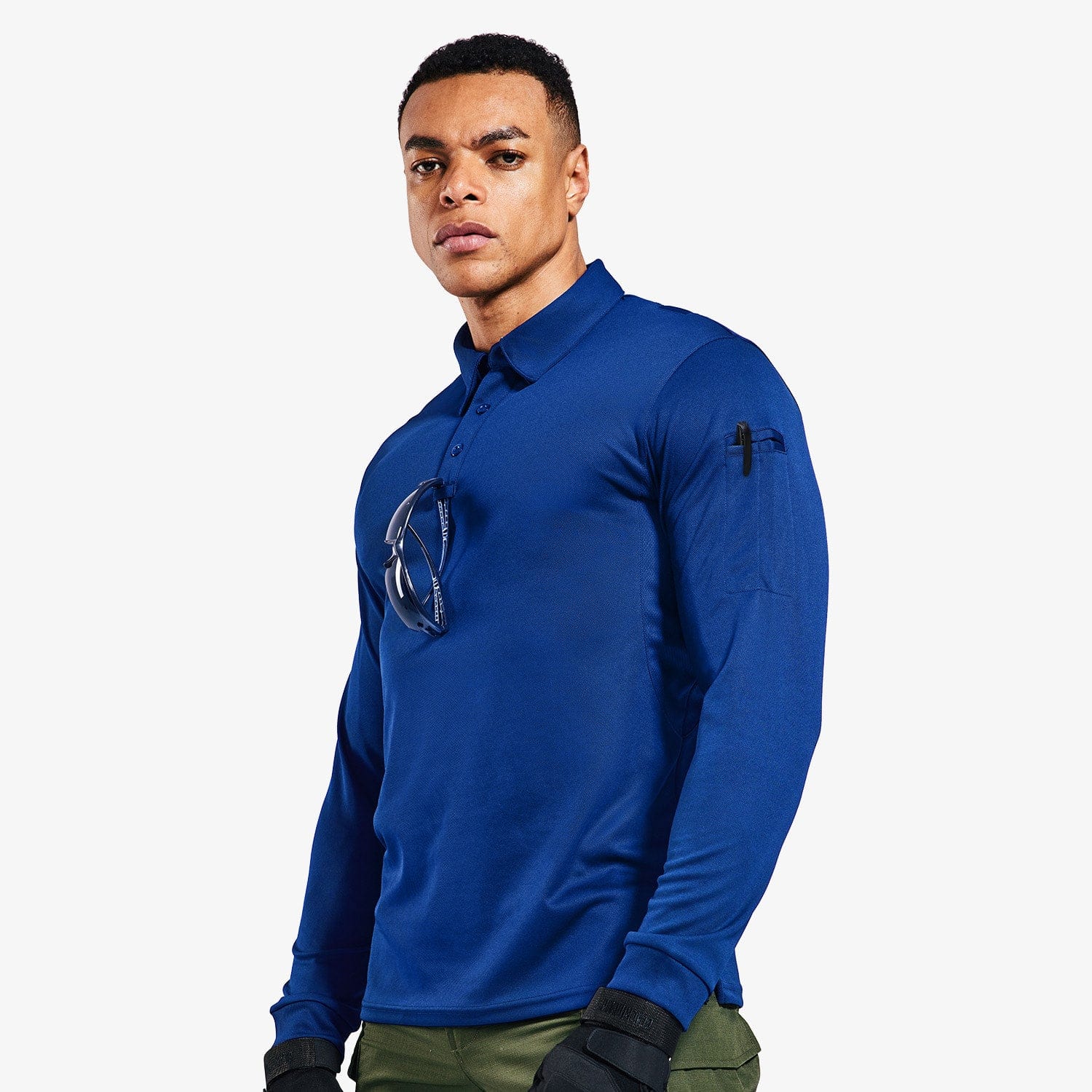 Men's Outdoor Tactical Long Sleeve Polo Shirts Quick Dry - Image 21