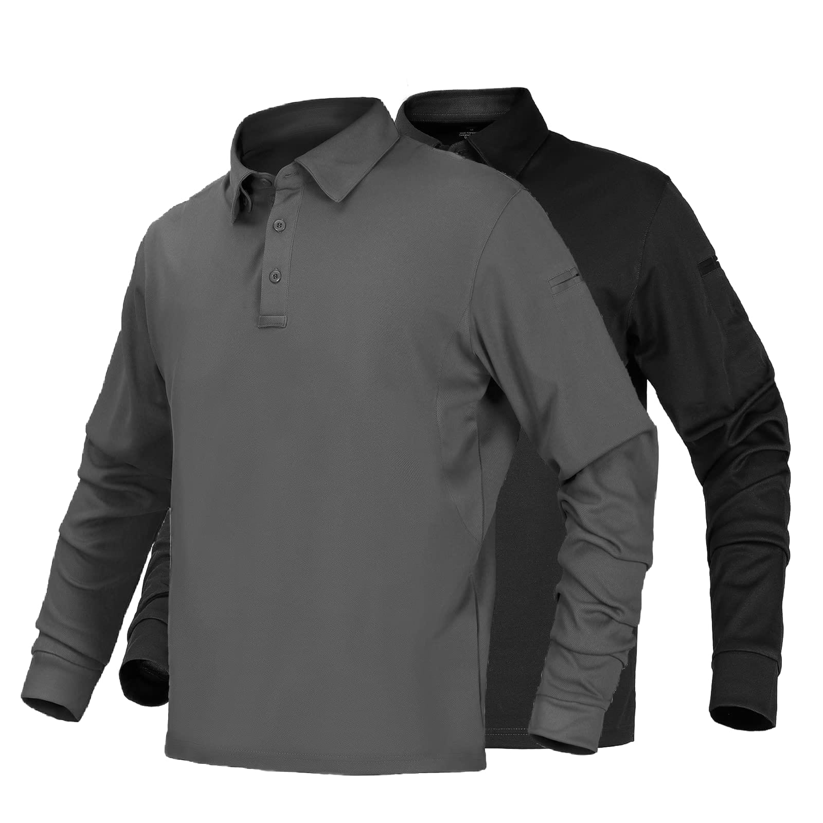 Men's Outdoor Tactical Long Sleeve Polo Shirts Quick Dry - Image 22