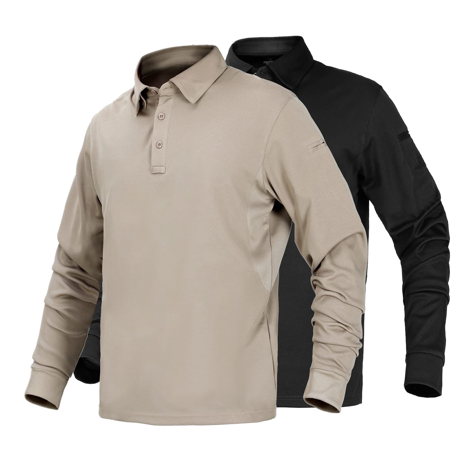 Men's Outdoor Tactical Long Sleeve Polo Shirts Quick Dry - Image 23