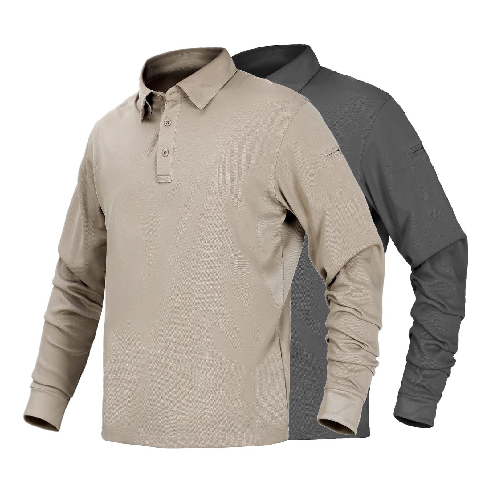Men's Outdoor Tactical Long Sleeve Polo Shirts Quick Dry - Image 24