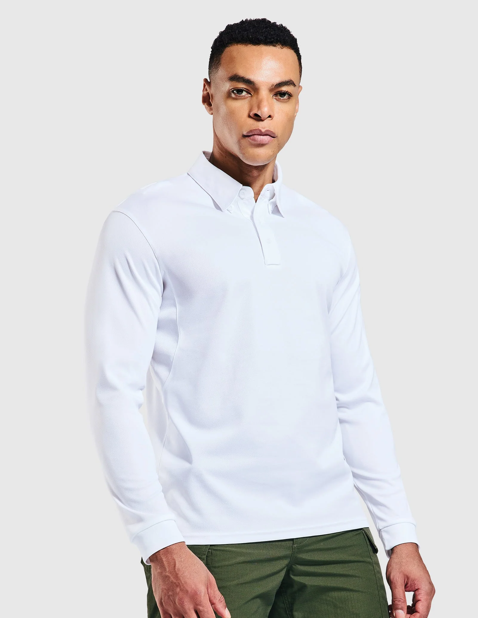 Men's Outdoor Tactical Long Sleeve Polo Shirts Quick Dry - Image 31