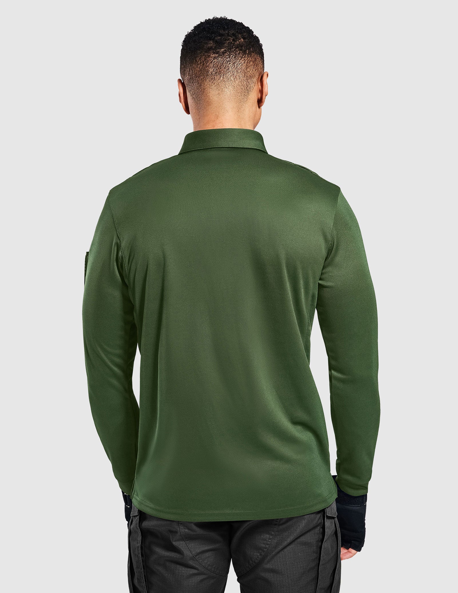 Men's Outdoor Tactical Long Sleeve Polo Shirts Quick Dry - Image 39