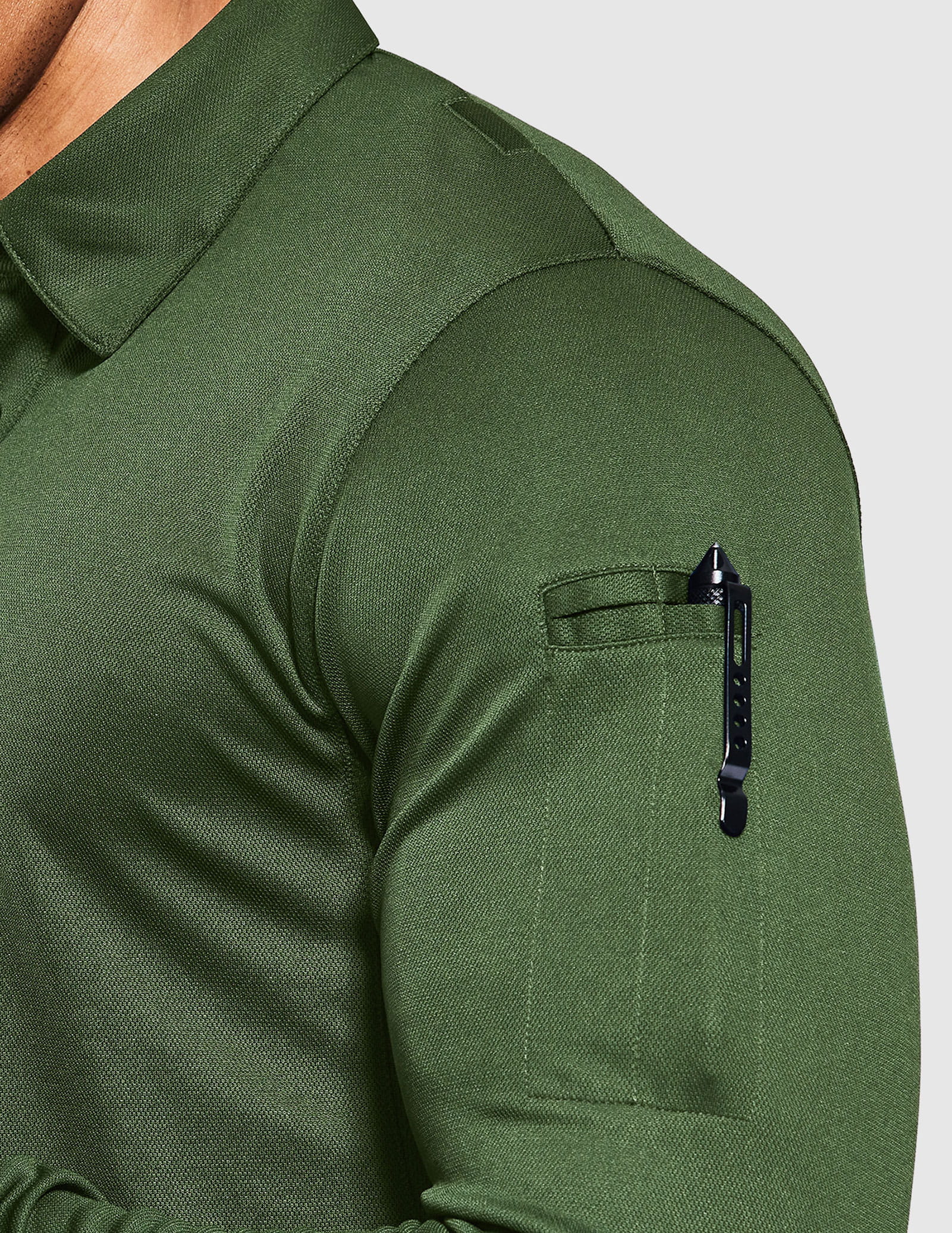 Men's Outdoor Tactical Long Sleeve Polo Shirts Quick Dry - Image 42
