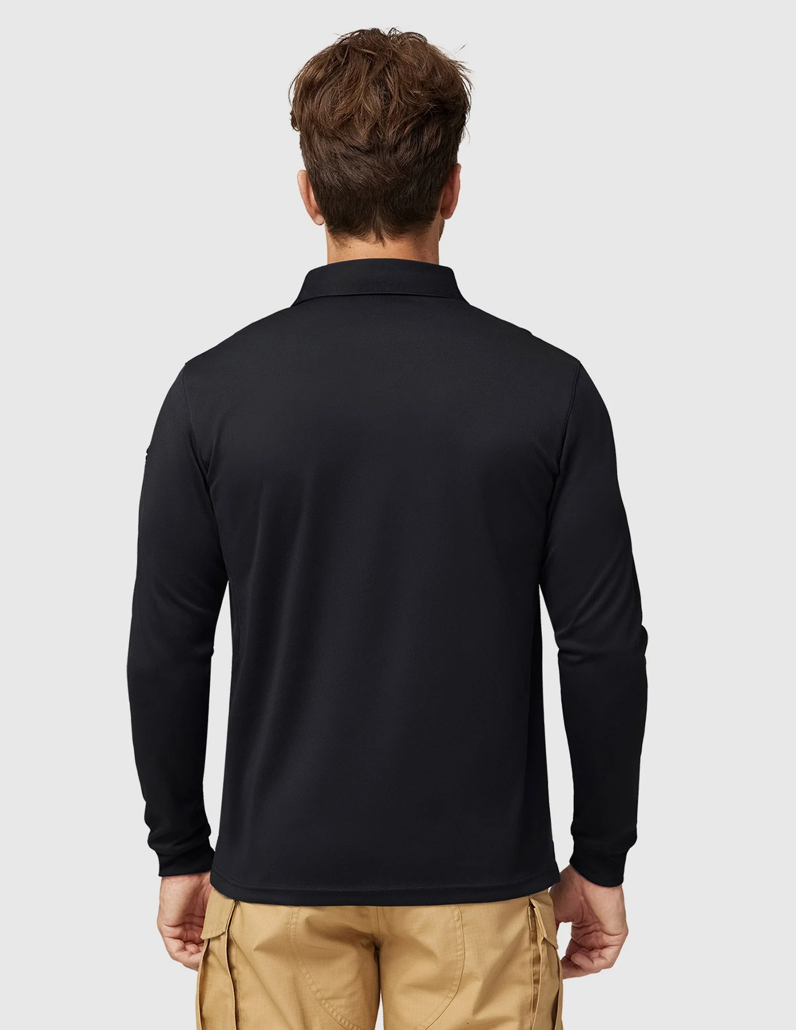 Men's Outdoor Tactical Long Sleeve Polo Shirts Quick Dry - Image 44