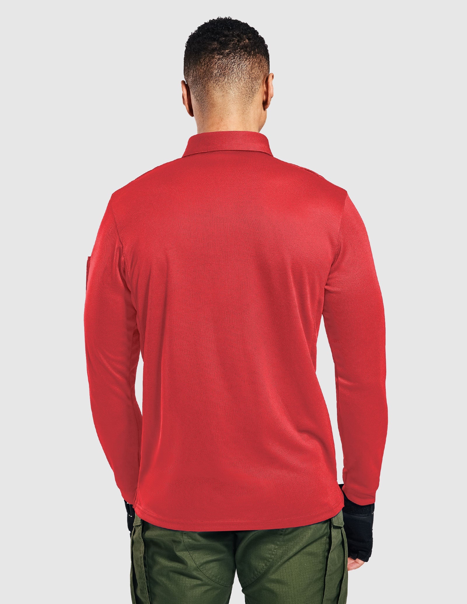 Men's Outdoor Tactical Long Sleeve Polo Shirts Quick Dry - Image 49