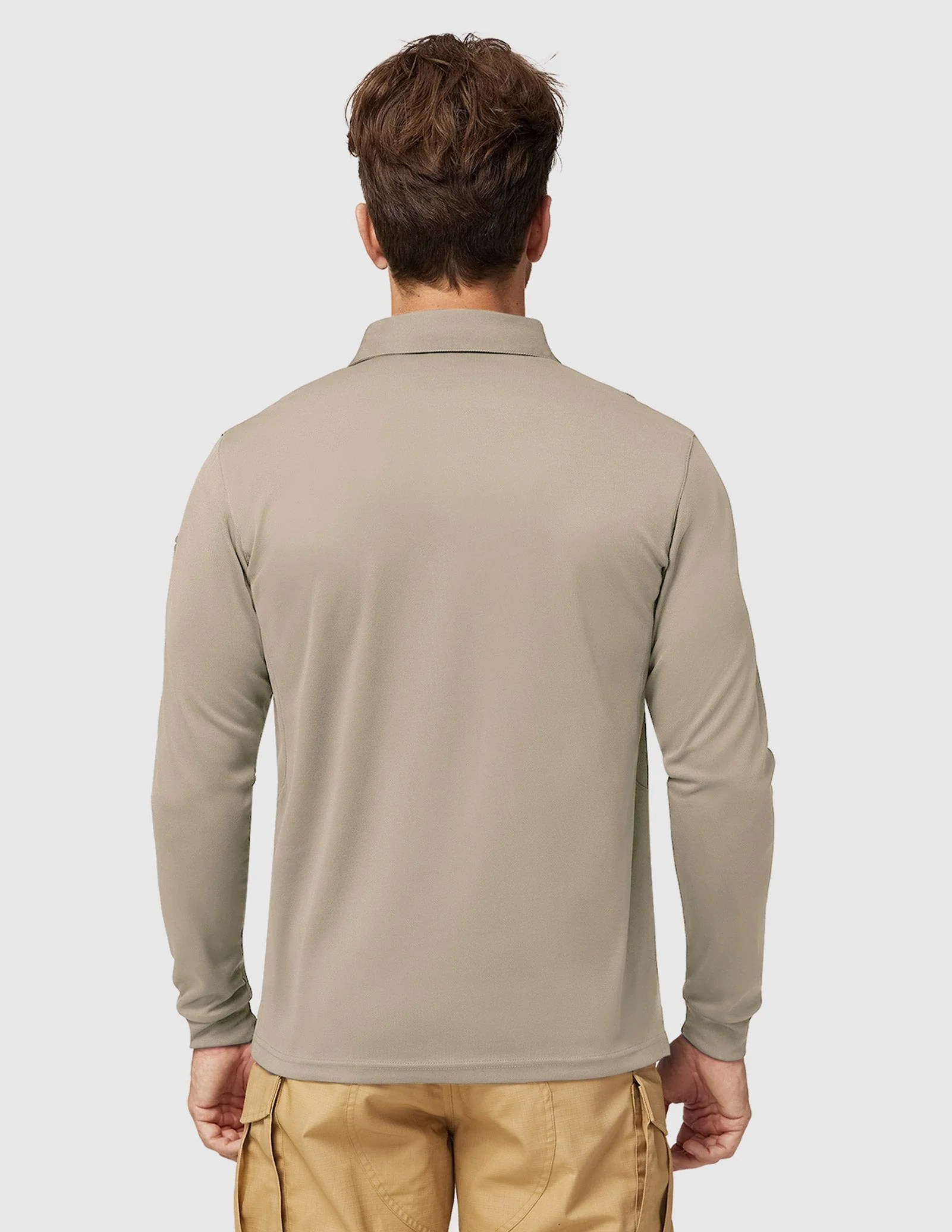 Men's Outdoor Tactical Long Sleeve Polo Shirts Quick Dry - Image 67