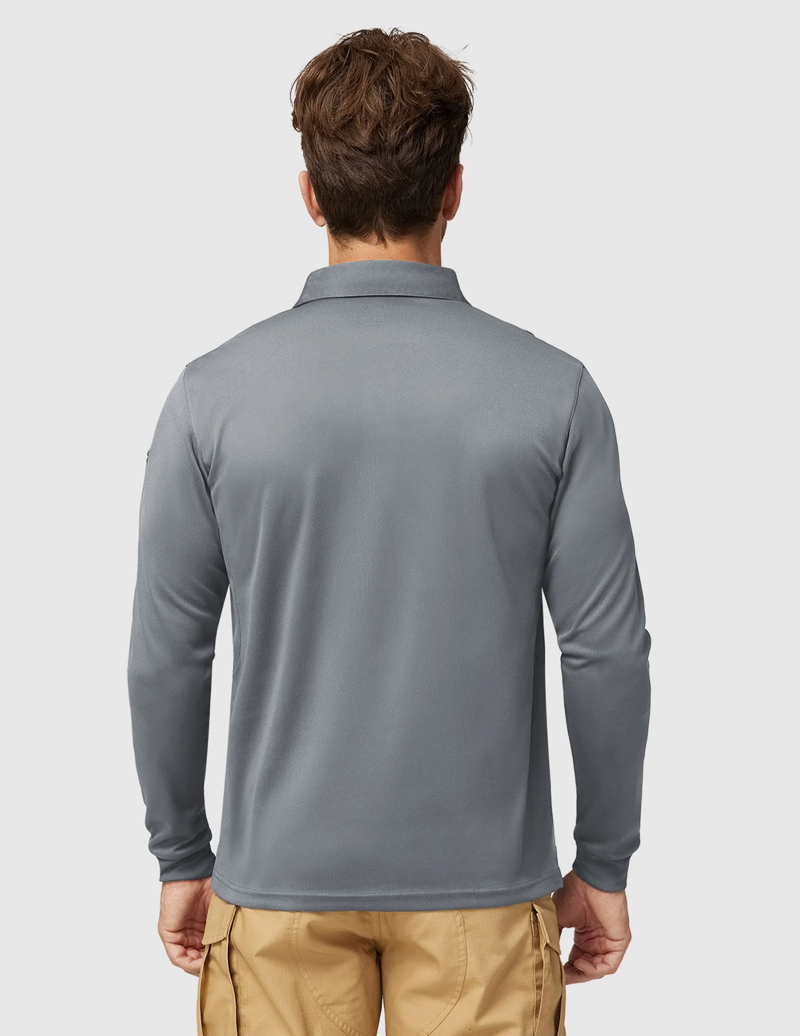 Men's Outdoor Tactical Long Sleeve Polo Shirts Quick Dry - Image 78