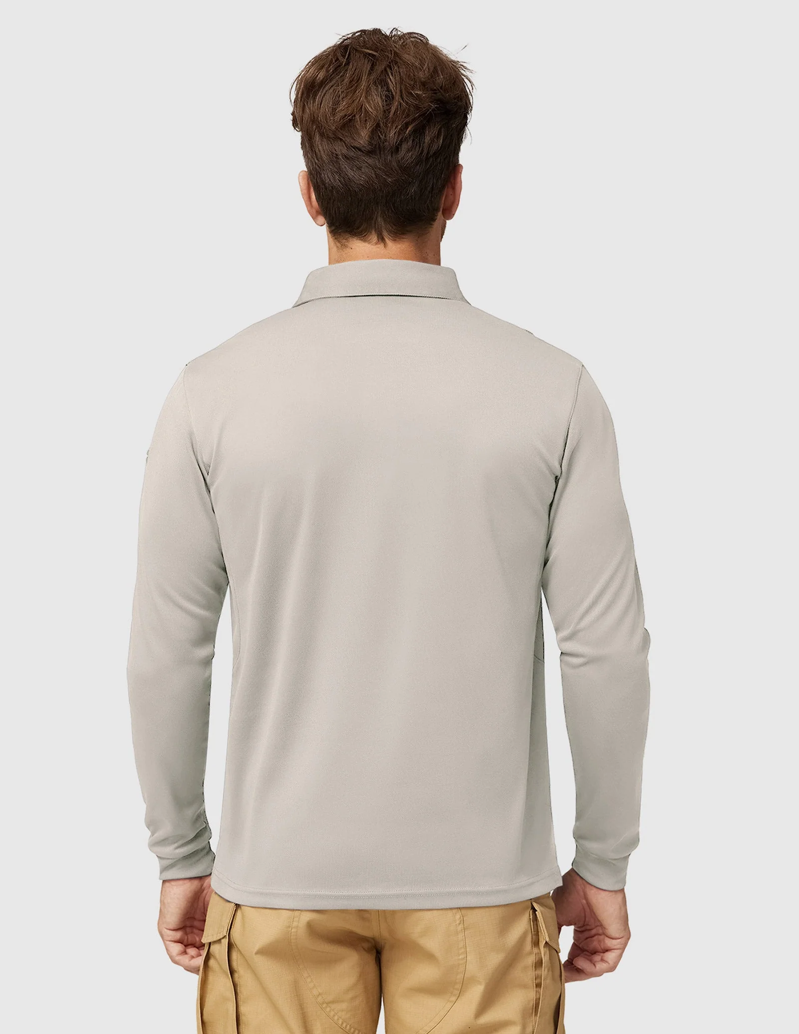 Men's Outdoor Tactical Long Sleeve Polo Shirts Quick Dry - Image 79