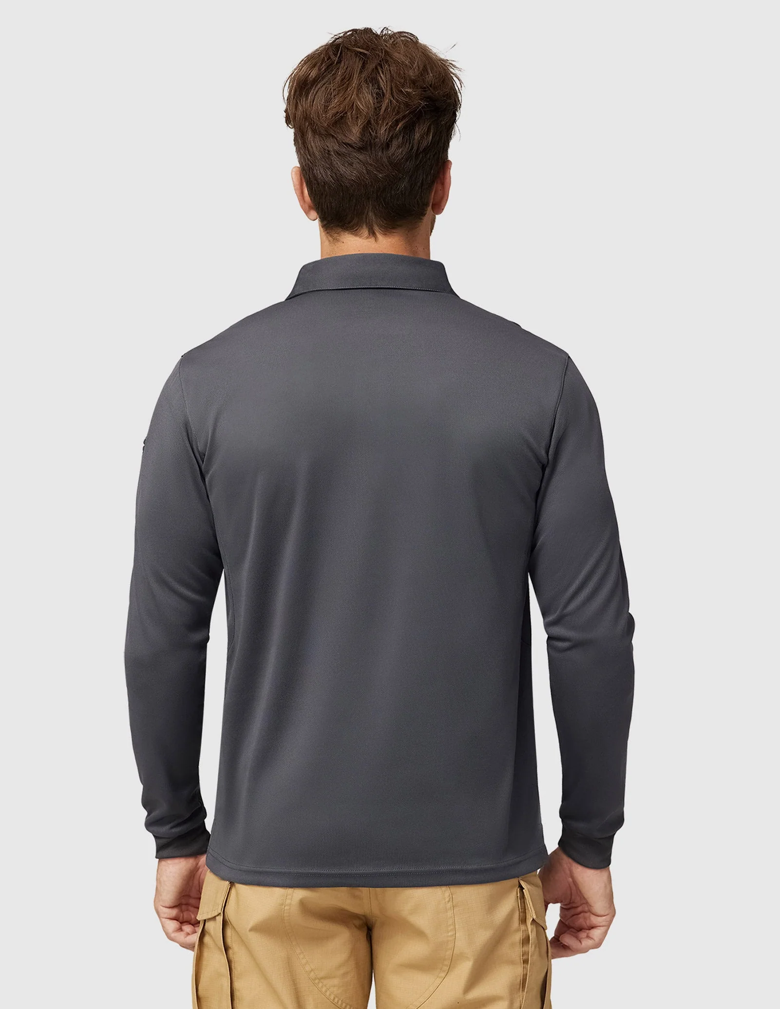 Men's Outdoor Tactical Long Sleeve Polo Shirts Quick Dry - Image 85