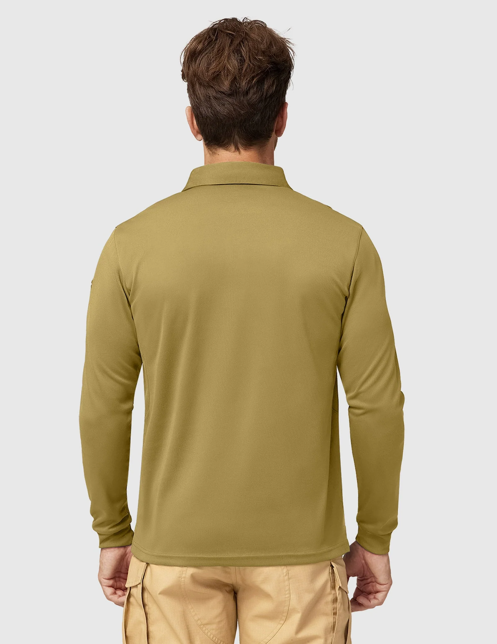 Men's Outdoor Tactical Long Sleeve Polo Shirts Quick Dry - Image 97