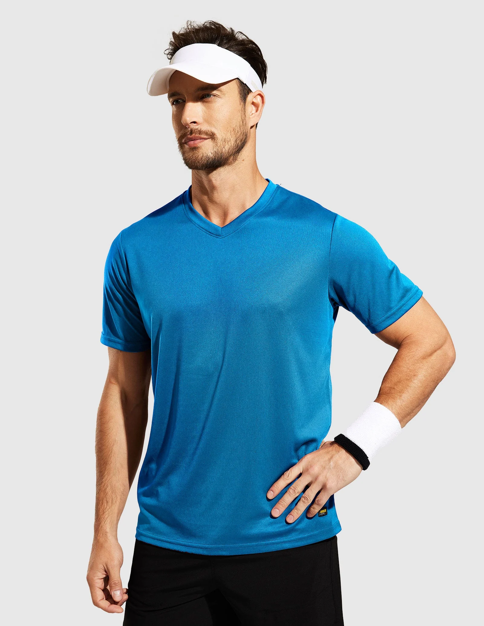 Men's SprintDry™ Recycled V Neck T-Shirt - Image 19