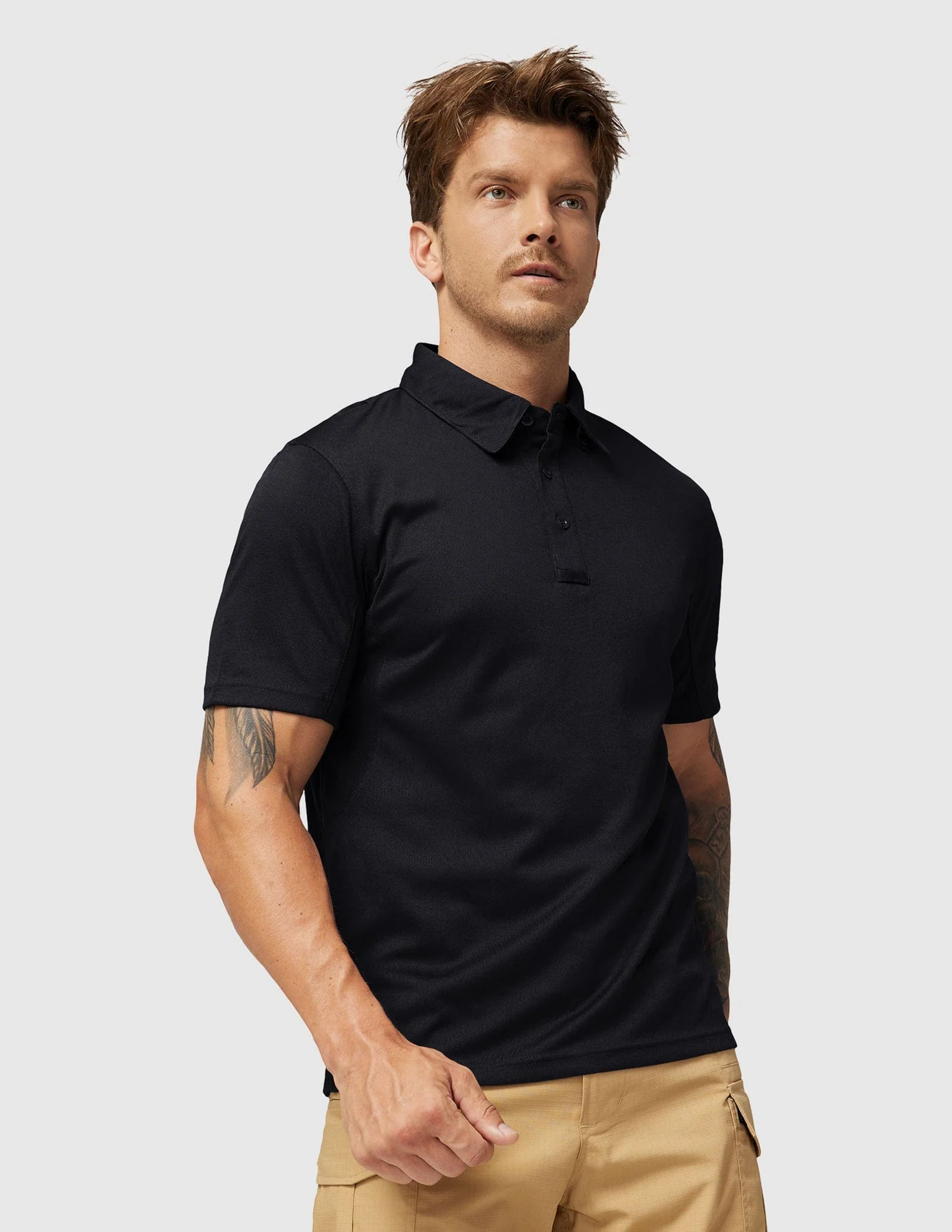Men's Tactical Polo Shirts Outdoor Performance Collared Shirt - Image 10