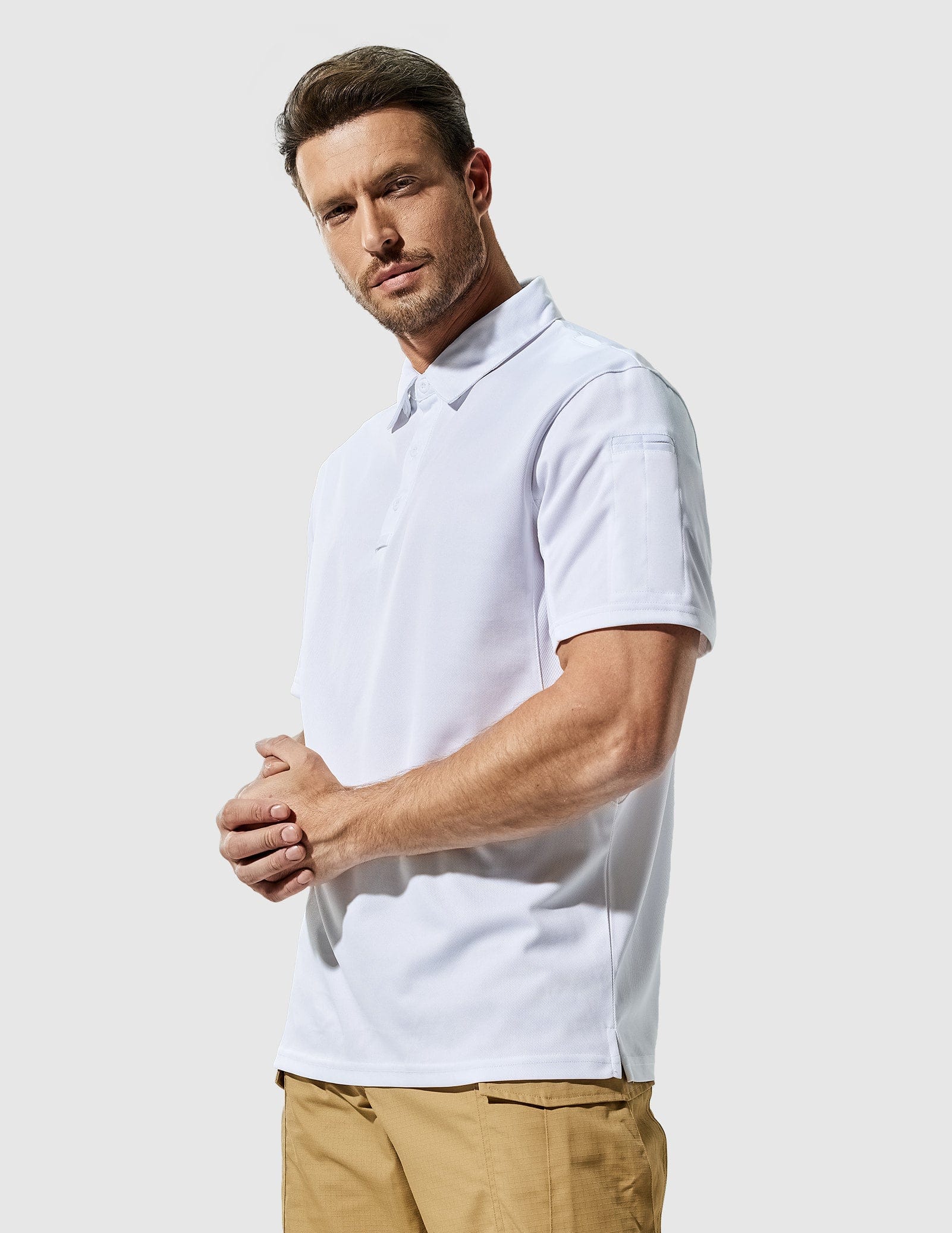 Men's Tactical Polo Shirts Outdoor Performance Collared Shirt - Image 19