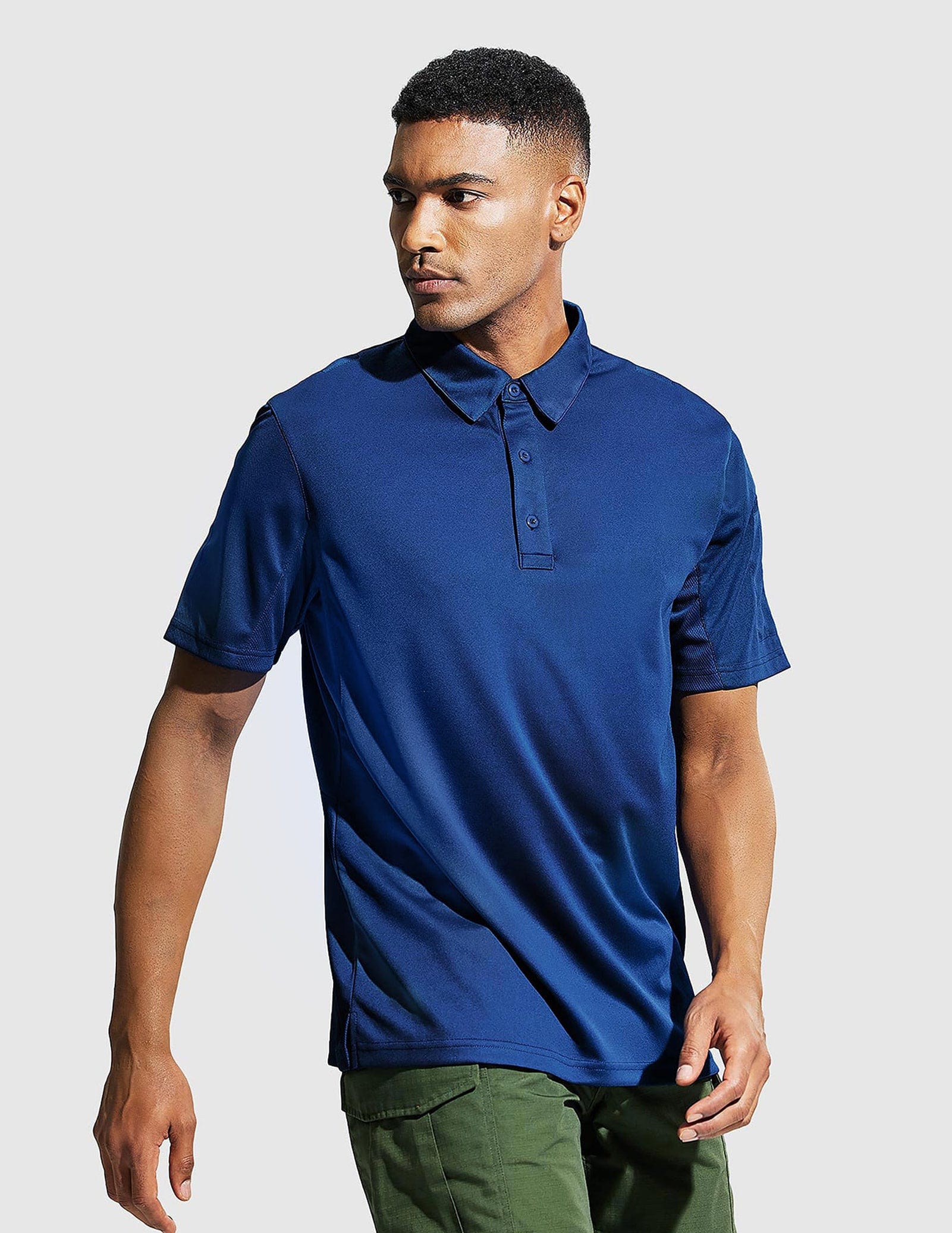 Men's Tactical Polo Shirts Outdoor Performance Collared Shirt - Image 23