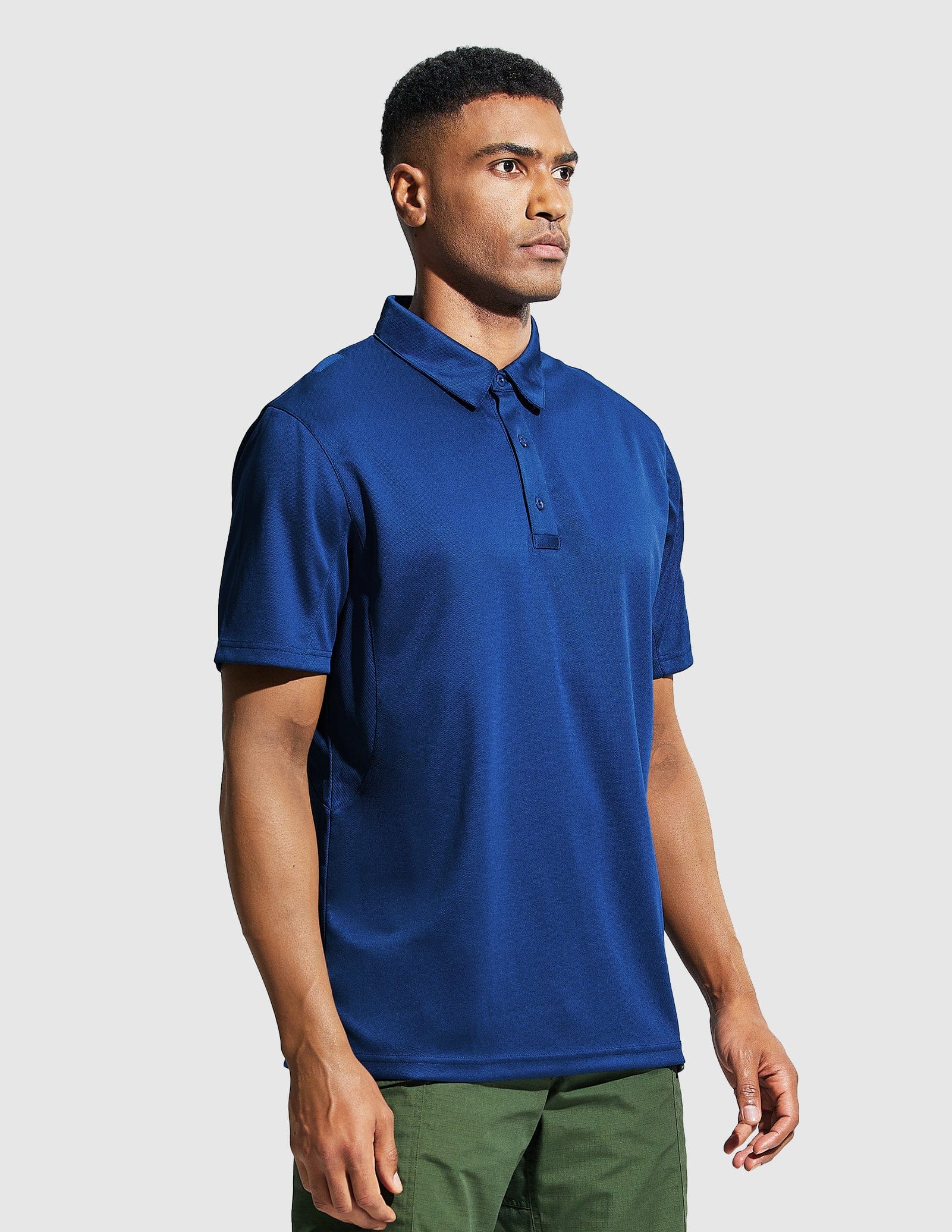 Men's Tactical Polo Shirts Outdoor Performance Collared Shirt - Image 3