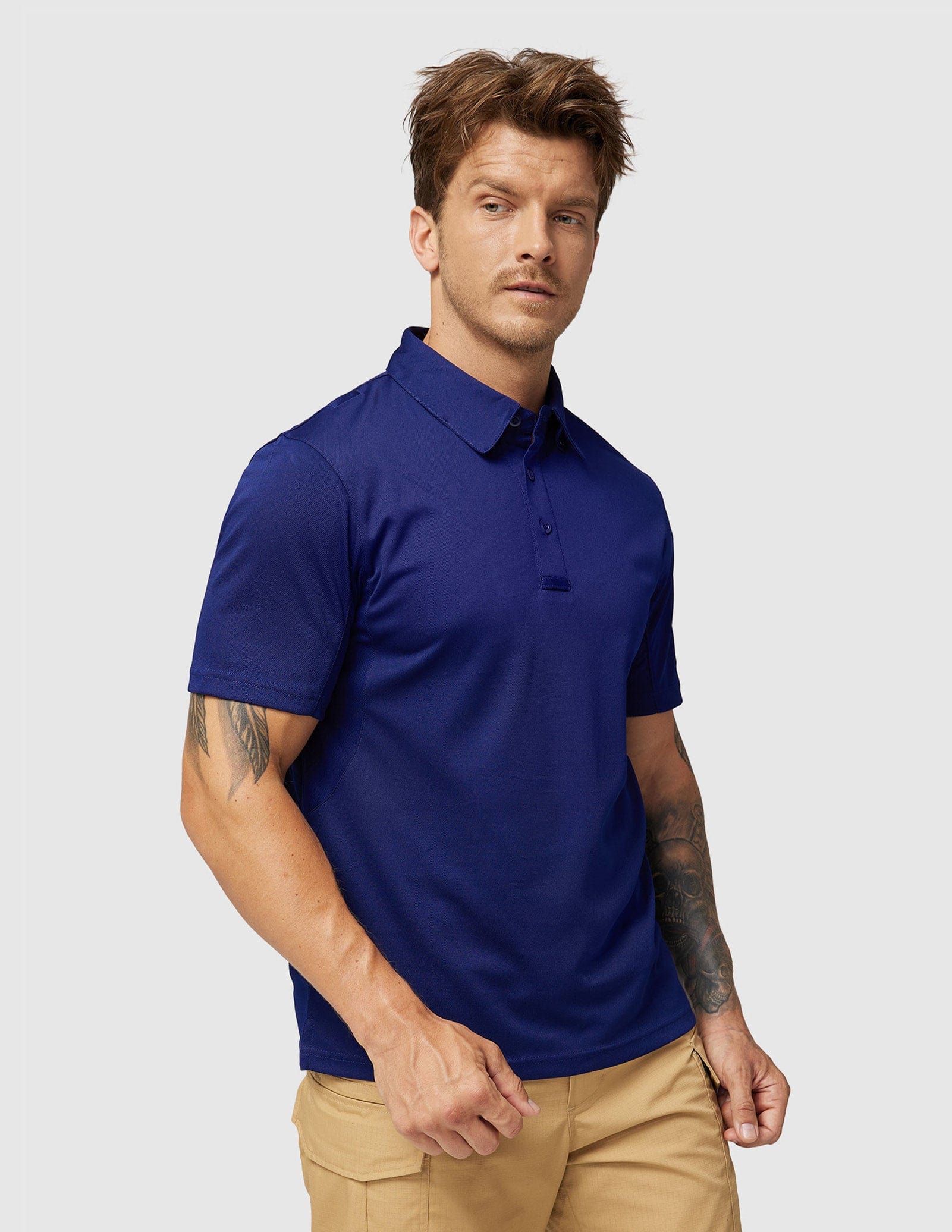 Men's Tactical Polo Shirts Outdoor Performance Collared Shirt - Image 32