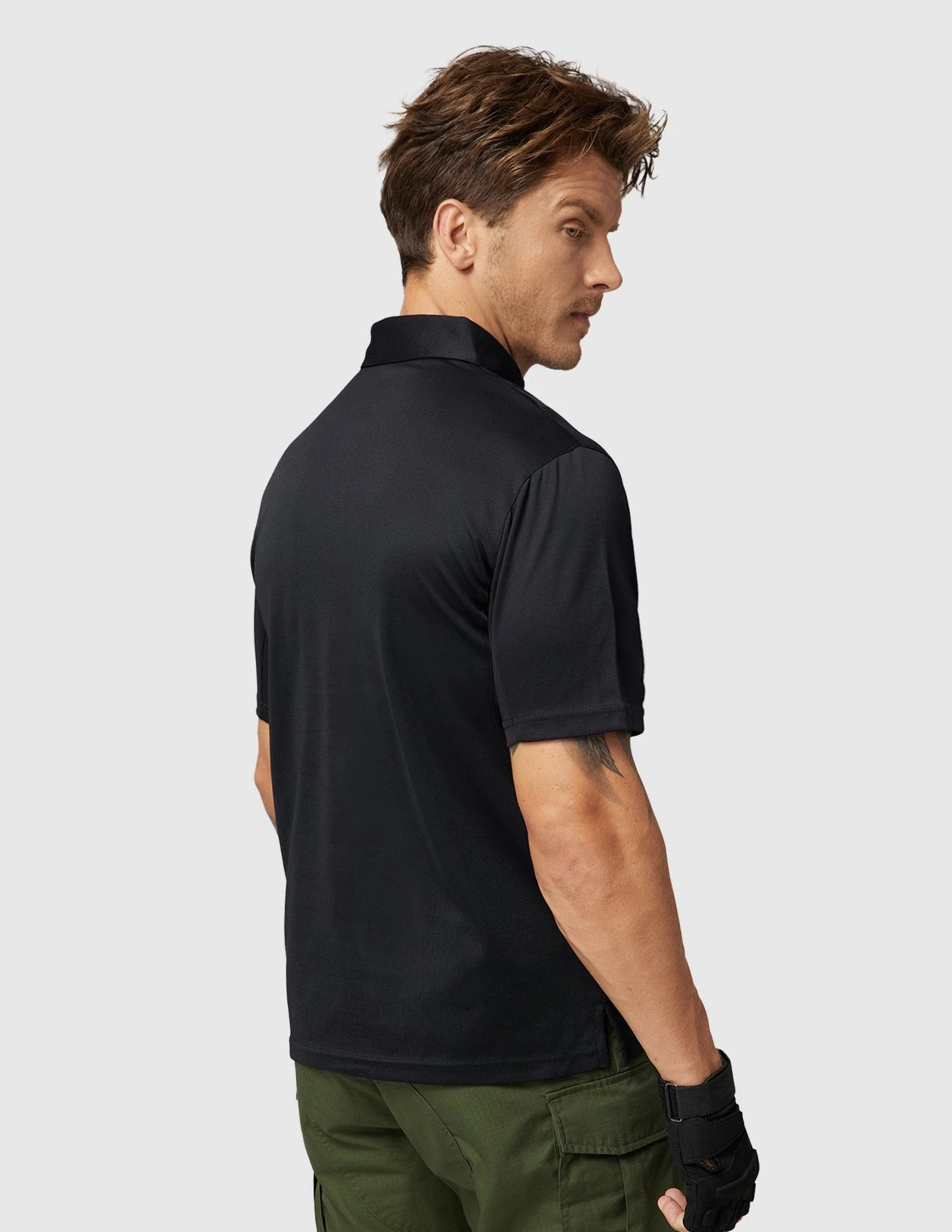 Men's Tactical Polo Shirts Outdoor Performance Collared Shirt - Image 35