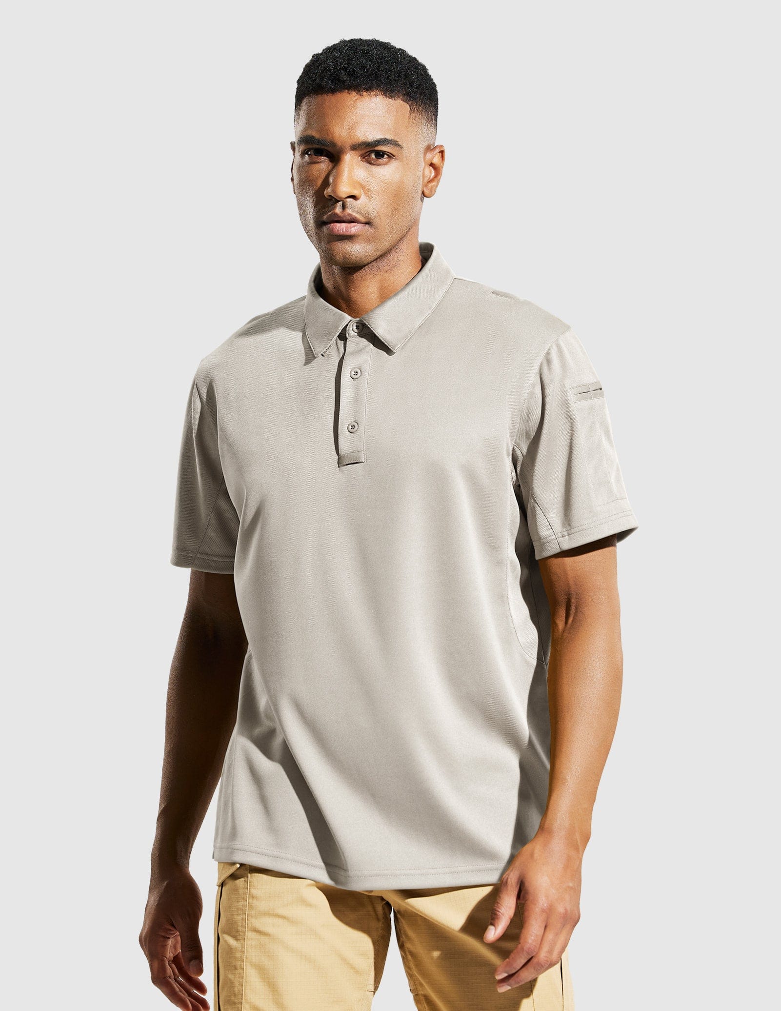 Men's Tactical Polo Shirts Outdoor Performance Collared Shirt - Image 4