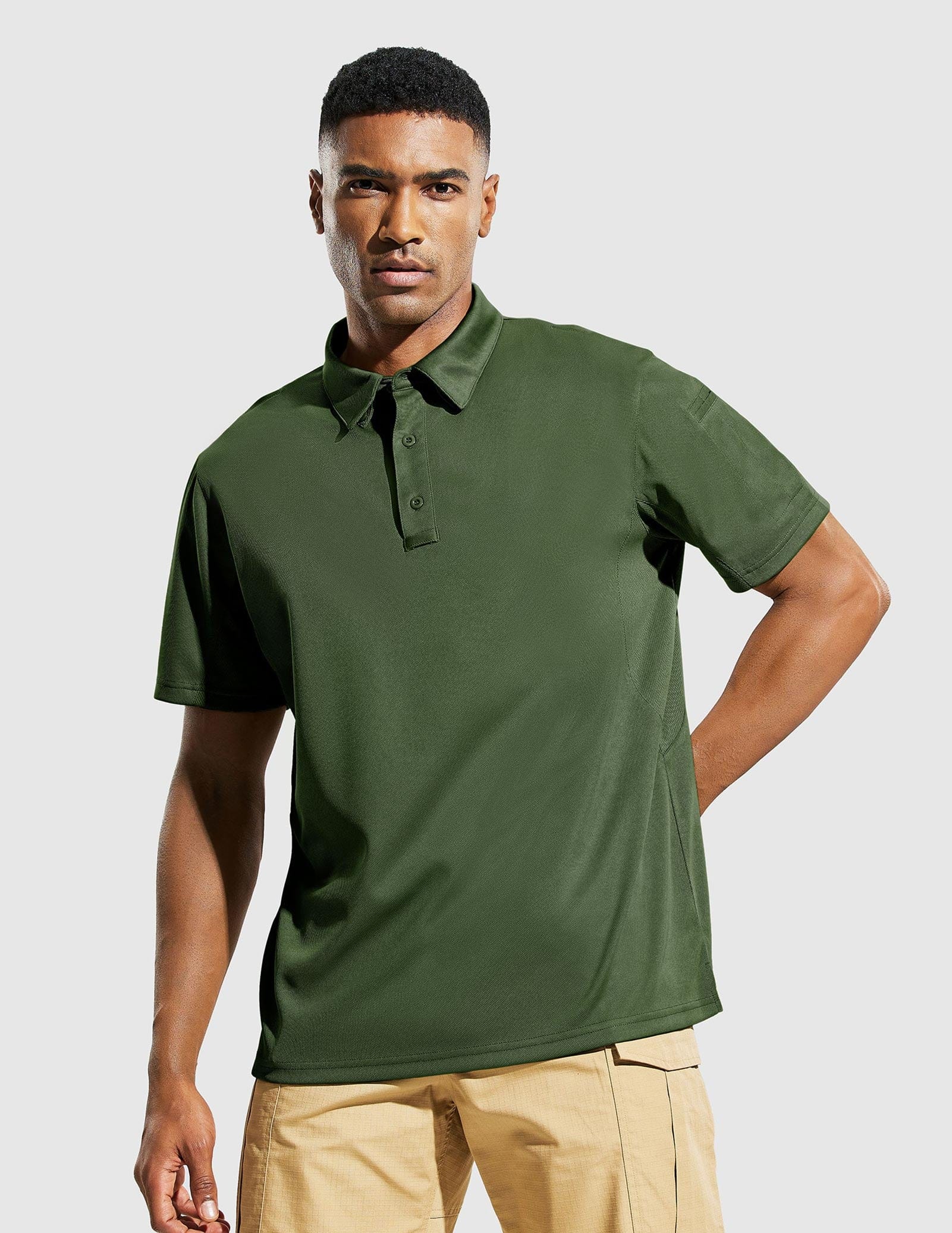 Men's Tactical Polo Shirts Outdoor Performance Collared Shirt - Image 5