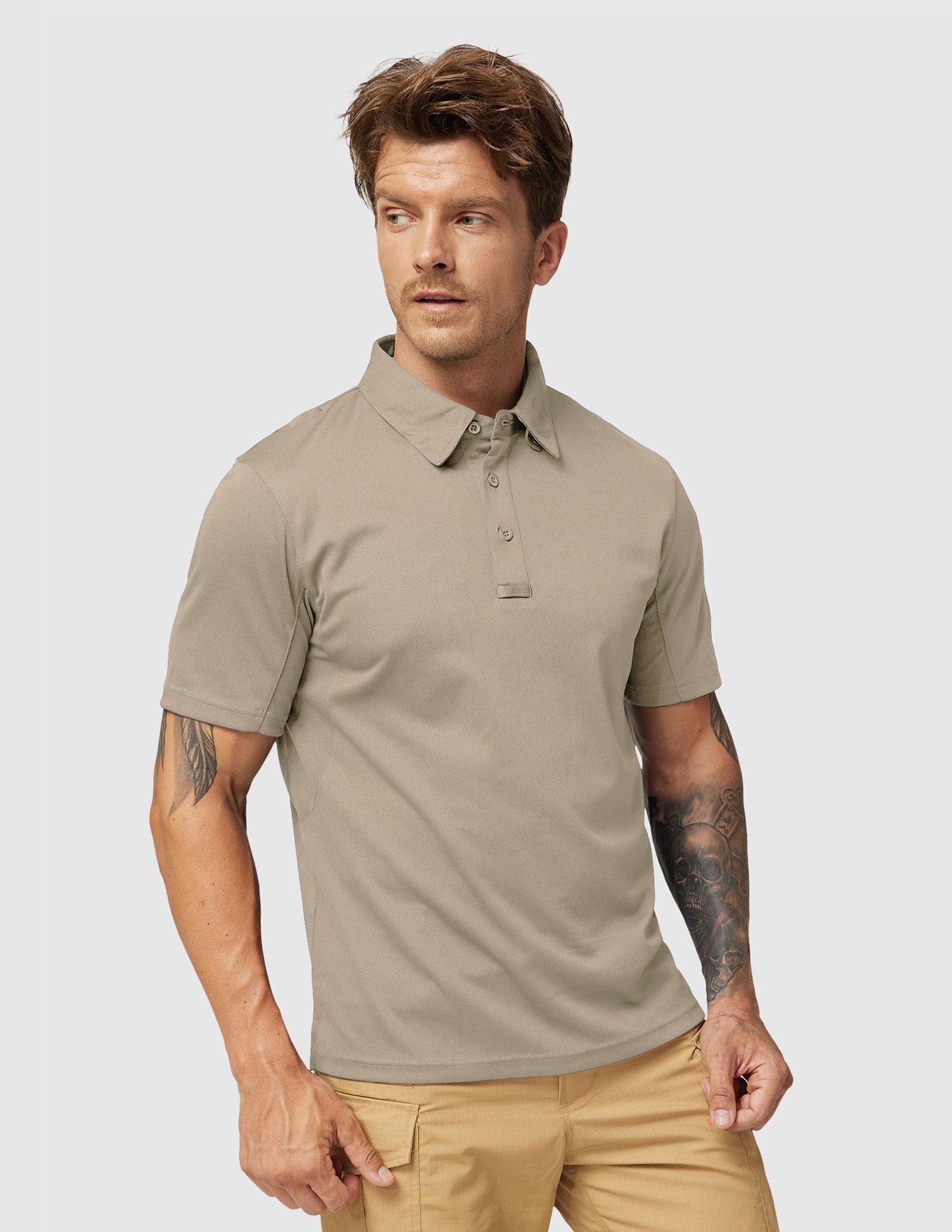 Men's Tactical Polo Shirts Outdoor Performance Collared Shirt - Image 51