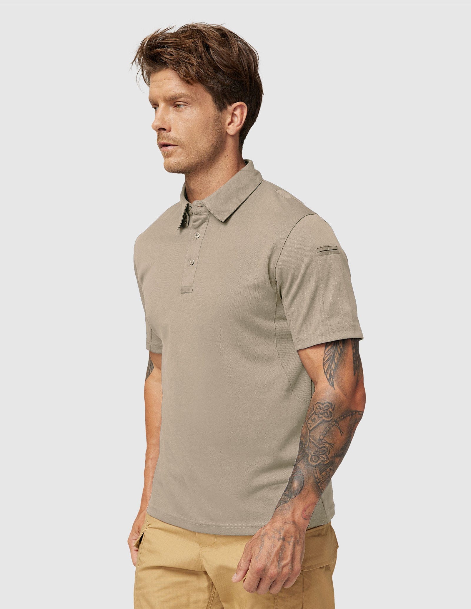 Men's Tactical Polo Shirts Outdoor Performance Collared Shirt - Image 54