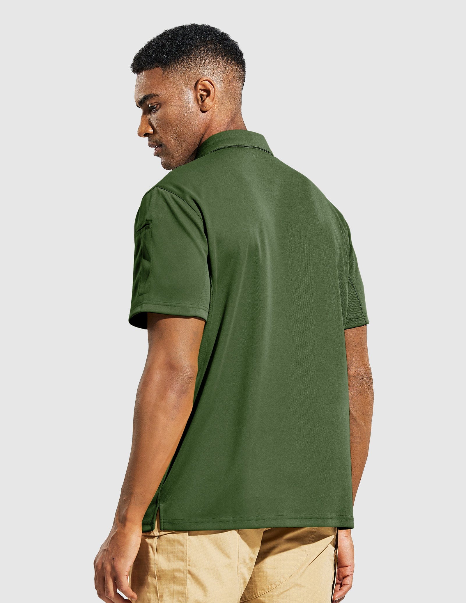 Men's Tactical Polo Shirts Outdoor Performance Collared Shirt - Image 59