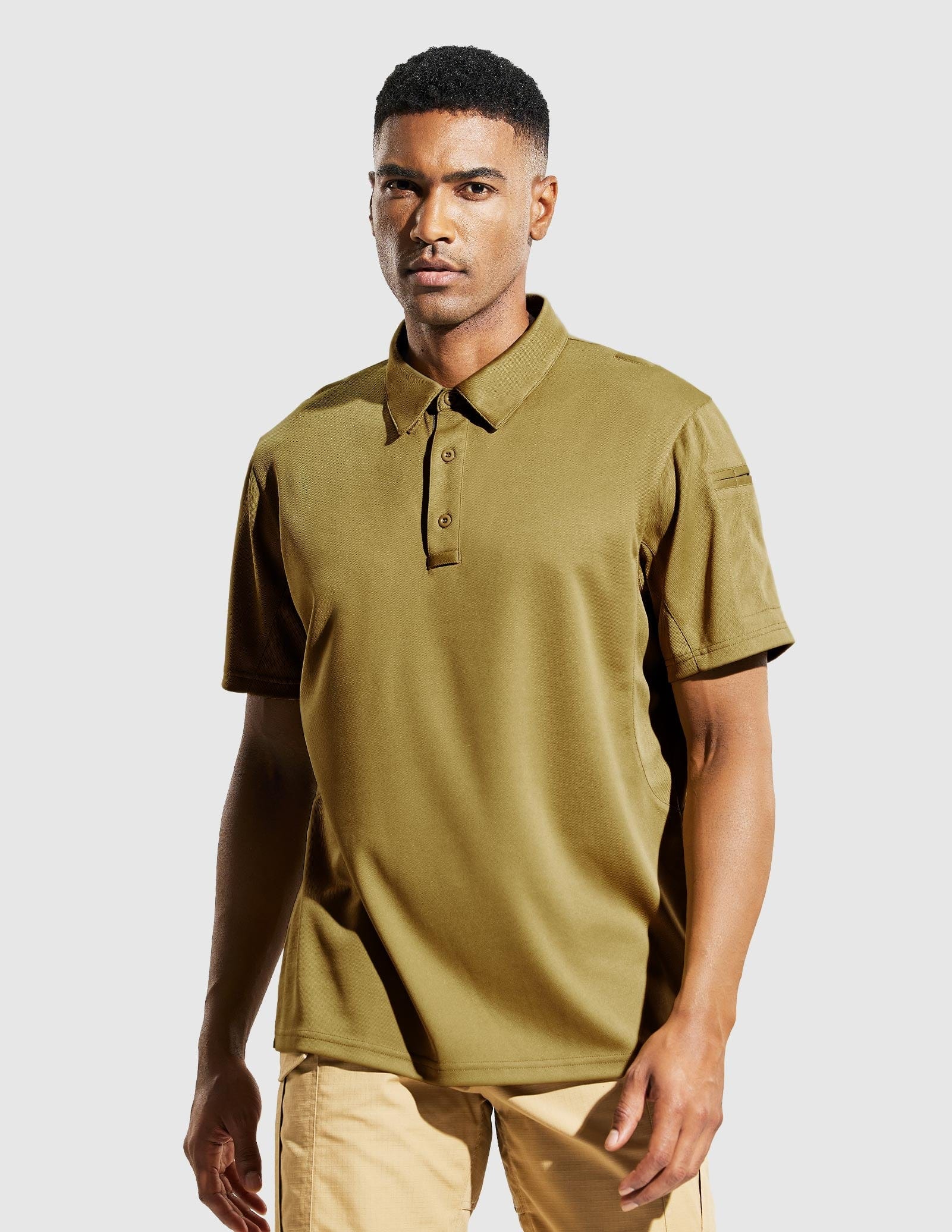 Men's Tactical Polo Shirts Outdoor Performance Collared Shirt - Image 7