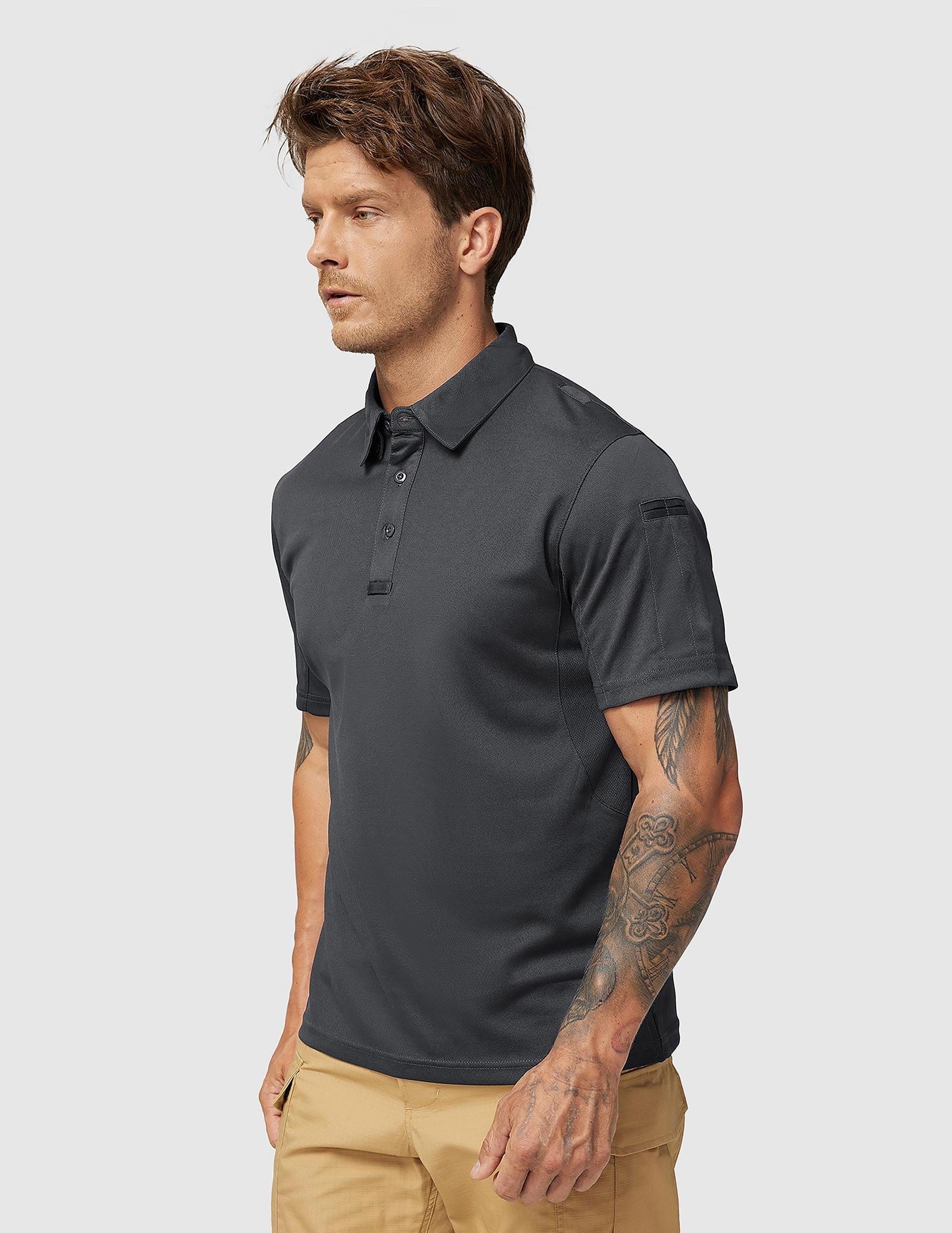 Men's Tactical Polo Shirts Outdoor Performance Collared Shirt - Image 74