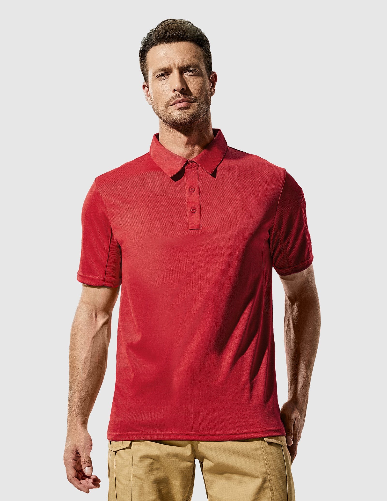 Men's Tactical Polo Shirts Outdoor Performance Collared Shirt - Image 8