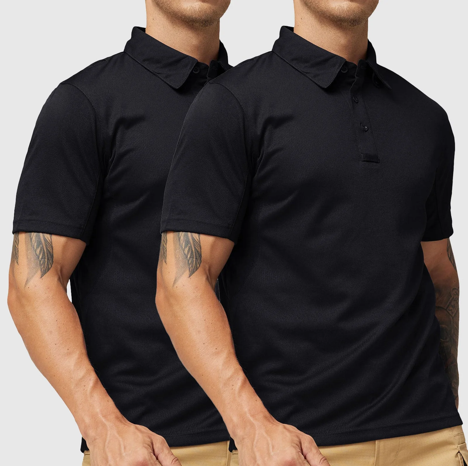Men's Tactical Polo Shirts Outdoor Performance Collared Shirt - Image 91