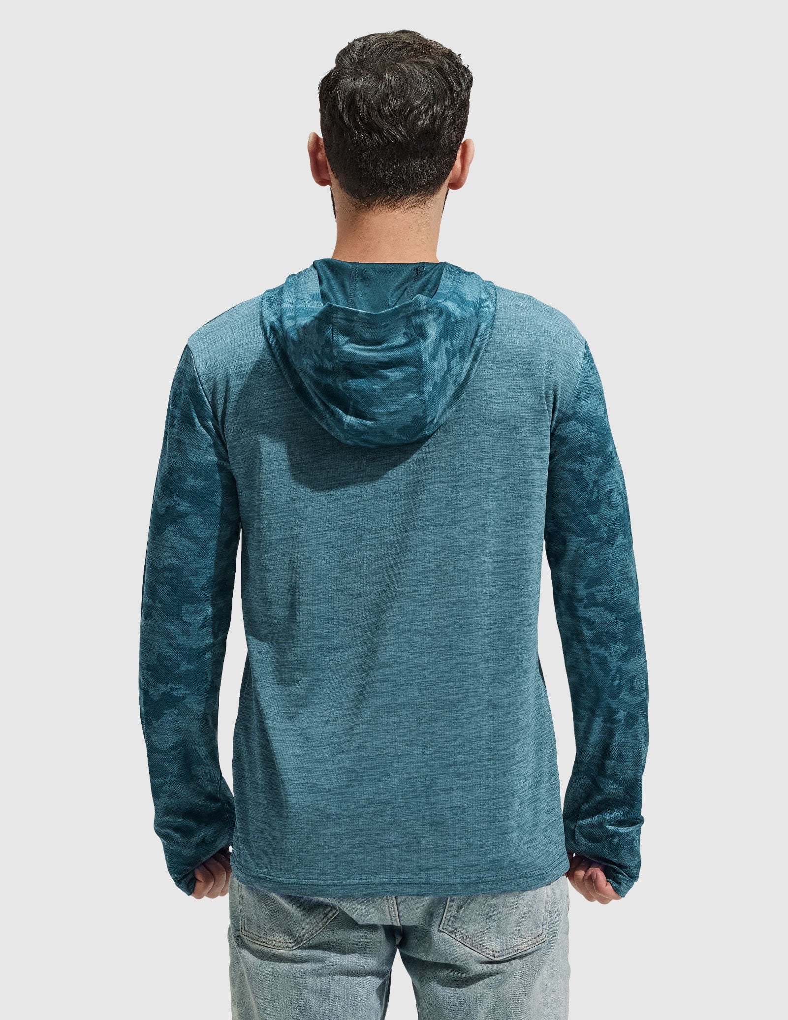 Men's PaceGuard Long Sleeve Hooded Sun Shirt - Image 13