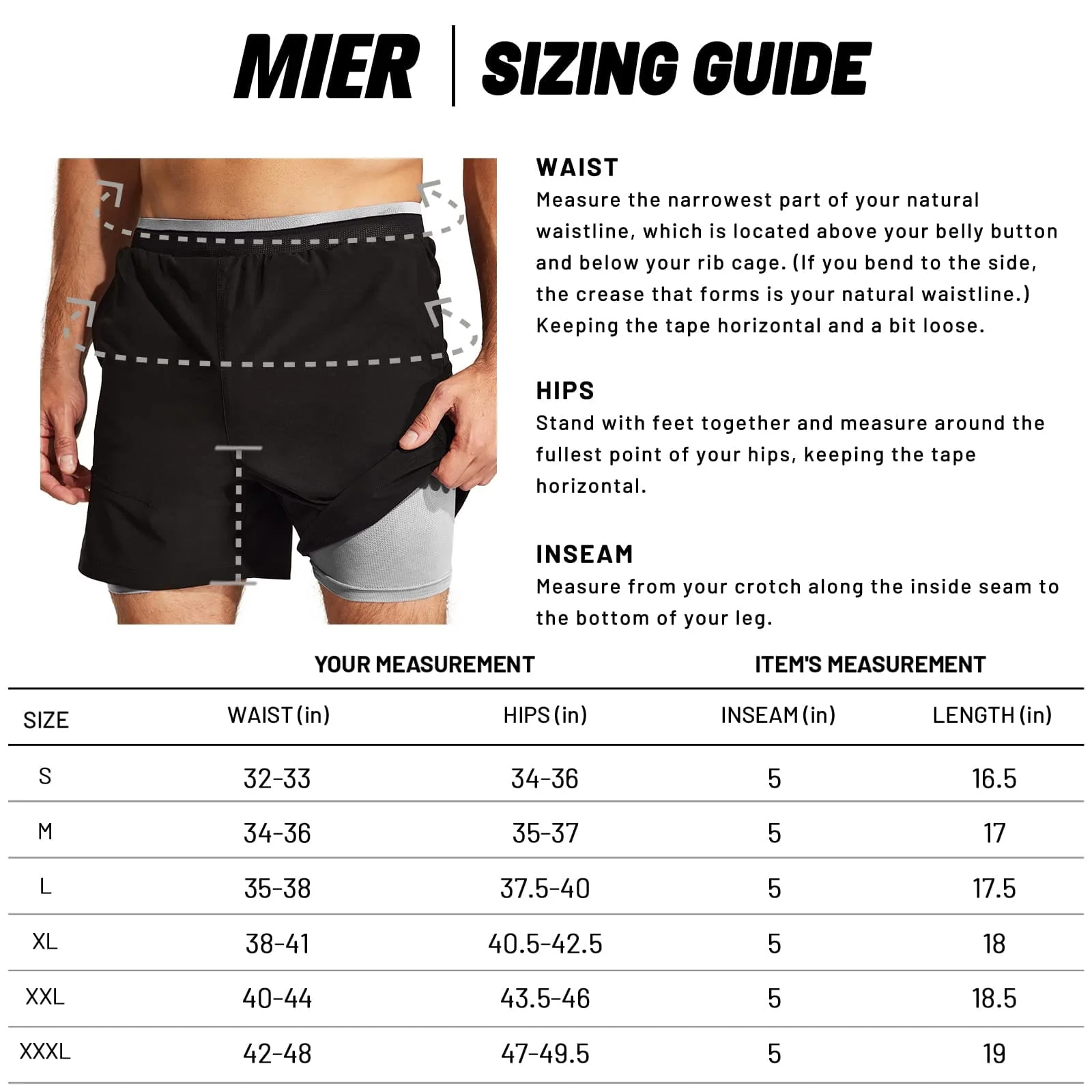Men's 2 in 1 Running Shorts 5" - Image 12