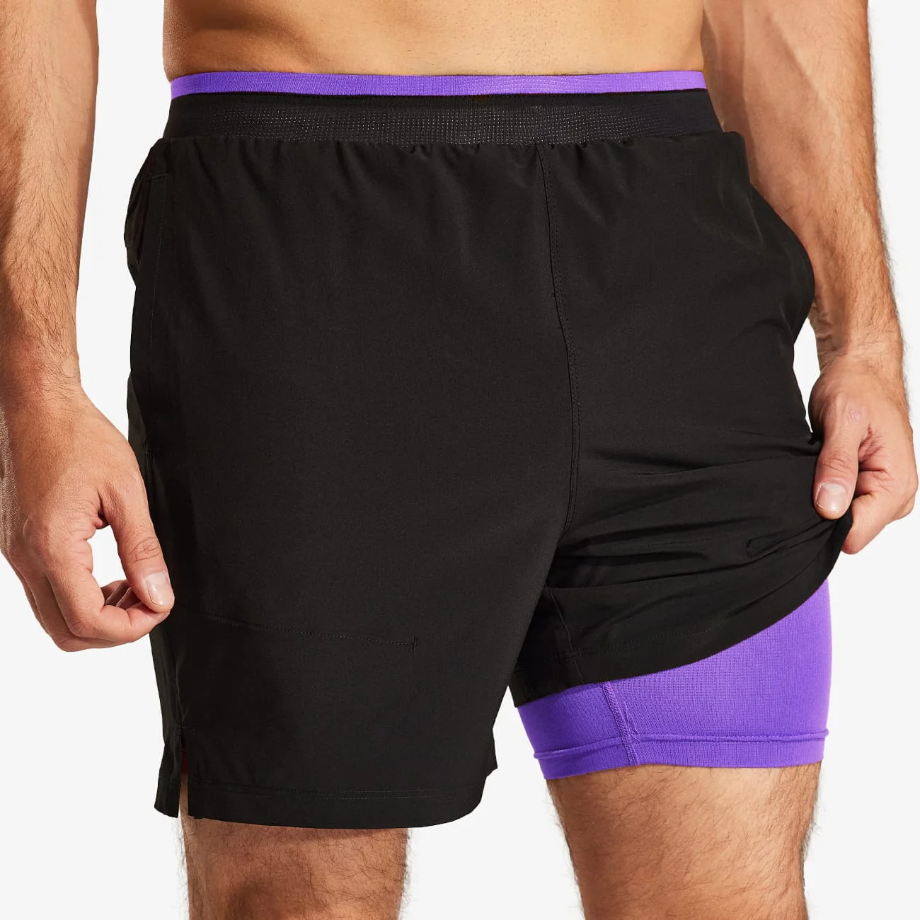 Men's 2 in 1 Running Shorts 5" - Image 14