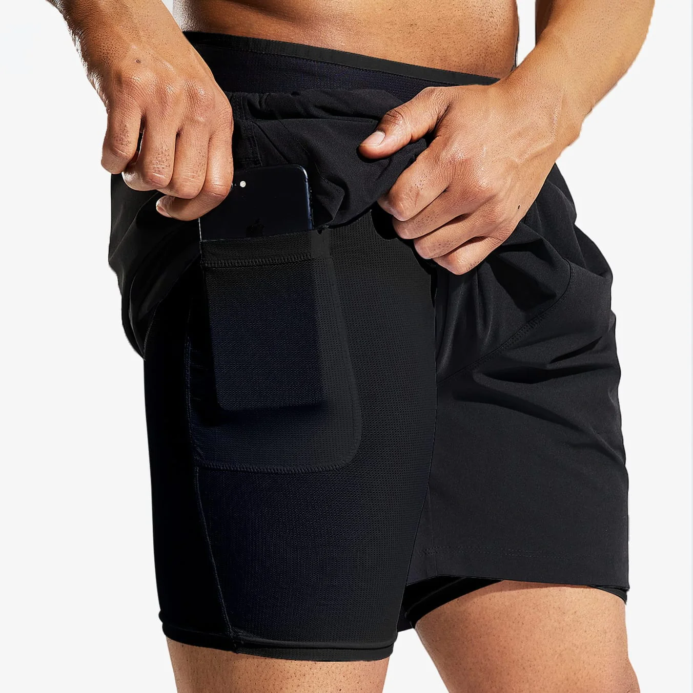 Men's 2 in 1 Running Shorts 5" - Image 18