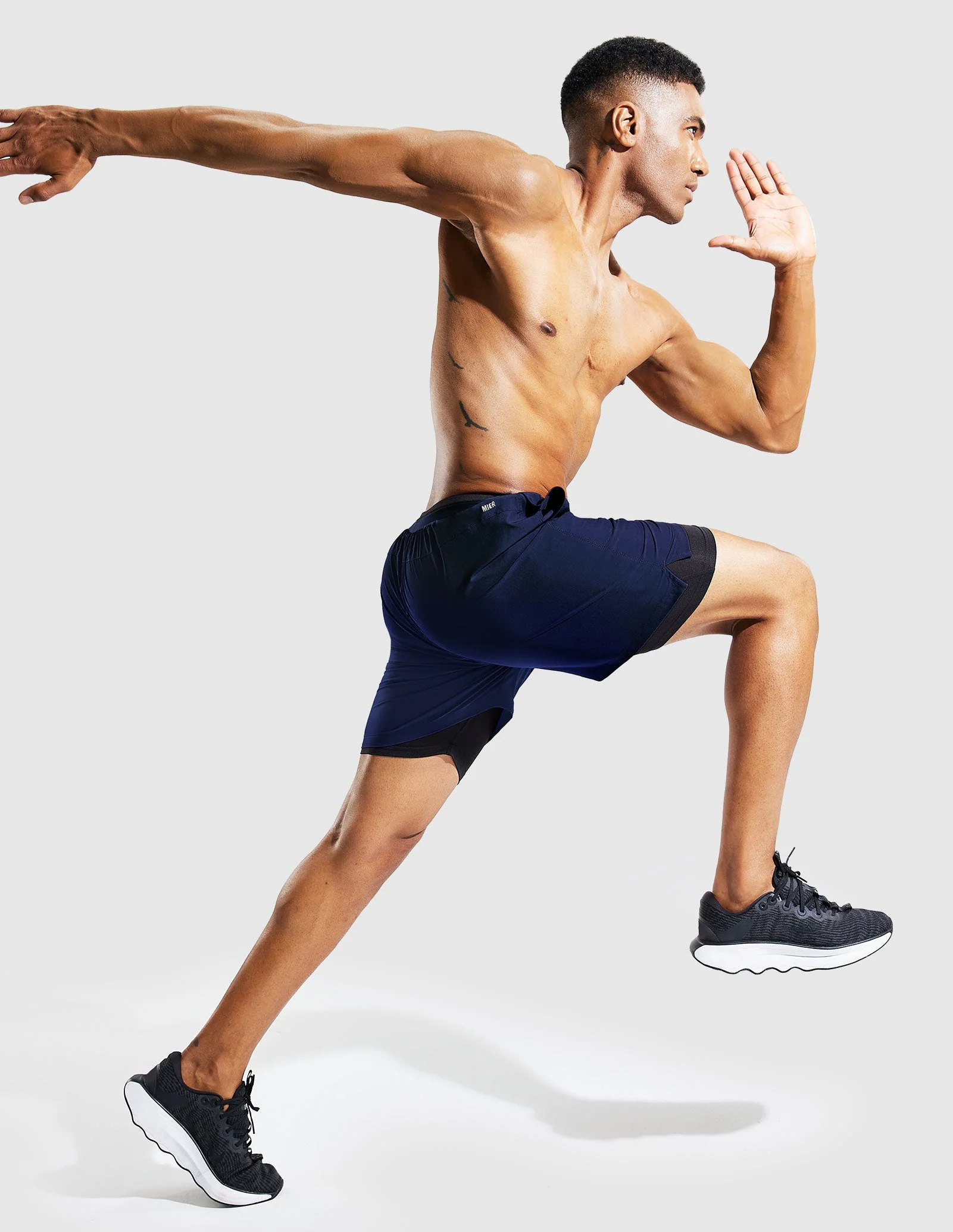Men's 2 in 1 Running Shorts 5" - Image 24