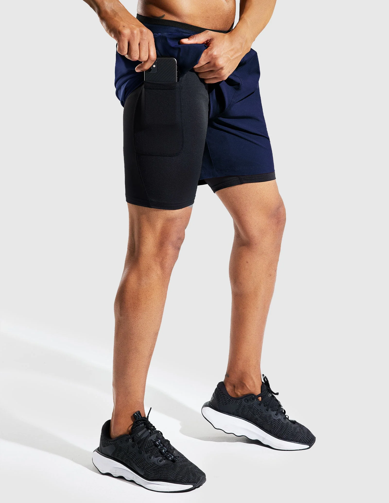 Men's 2 in 1 Running Shorts 5" - Image 27