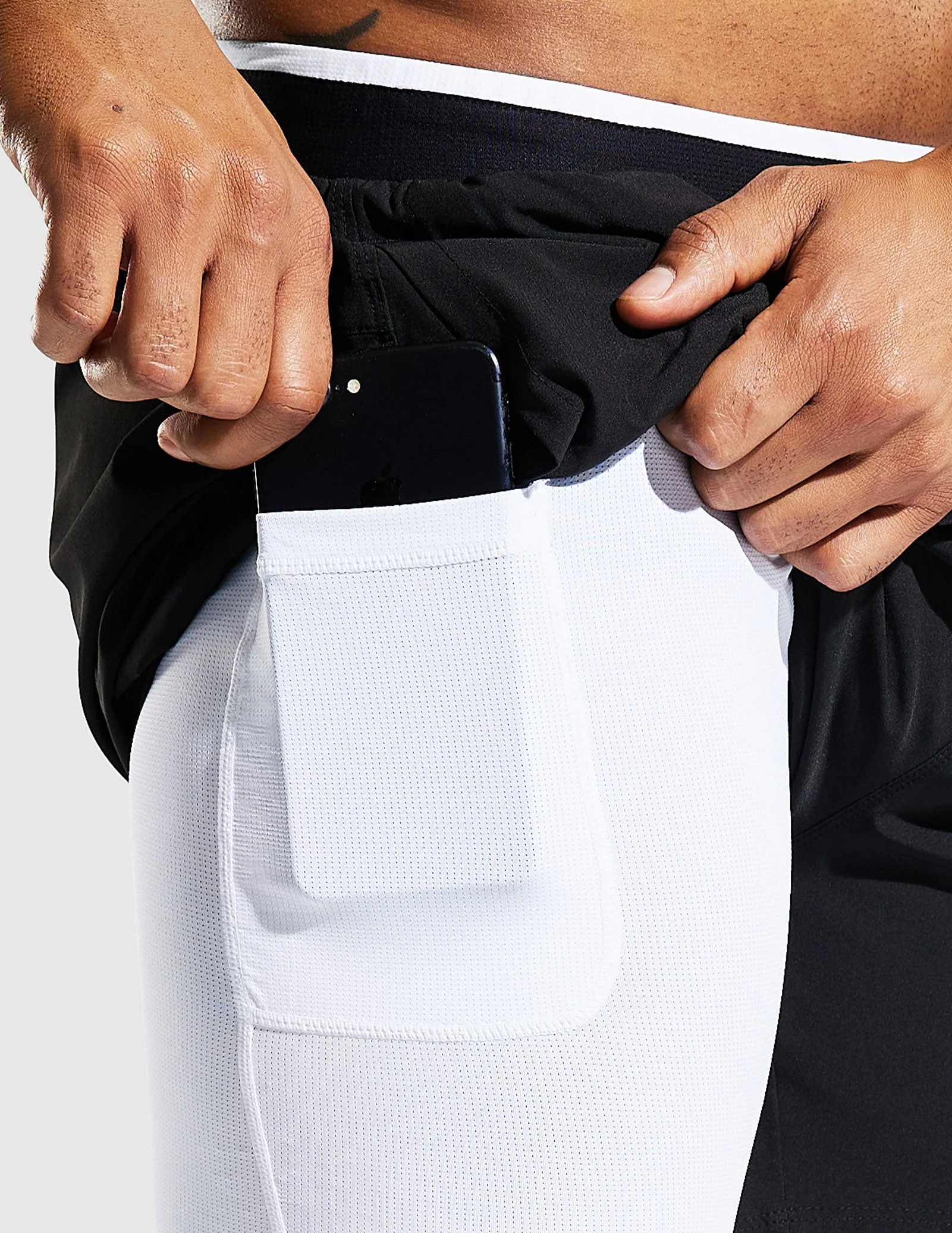 Men's 2 in 1 Running Shorts 5" - Image 36