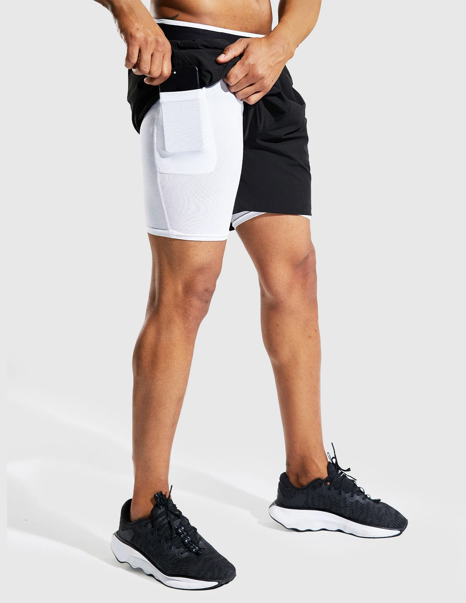 Men's 2 in 1 Running Shorts 5" - Image 39