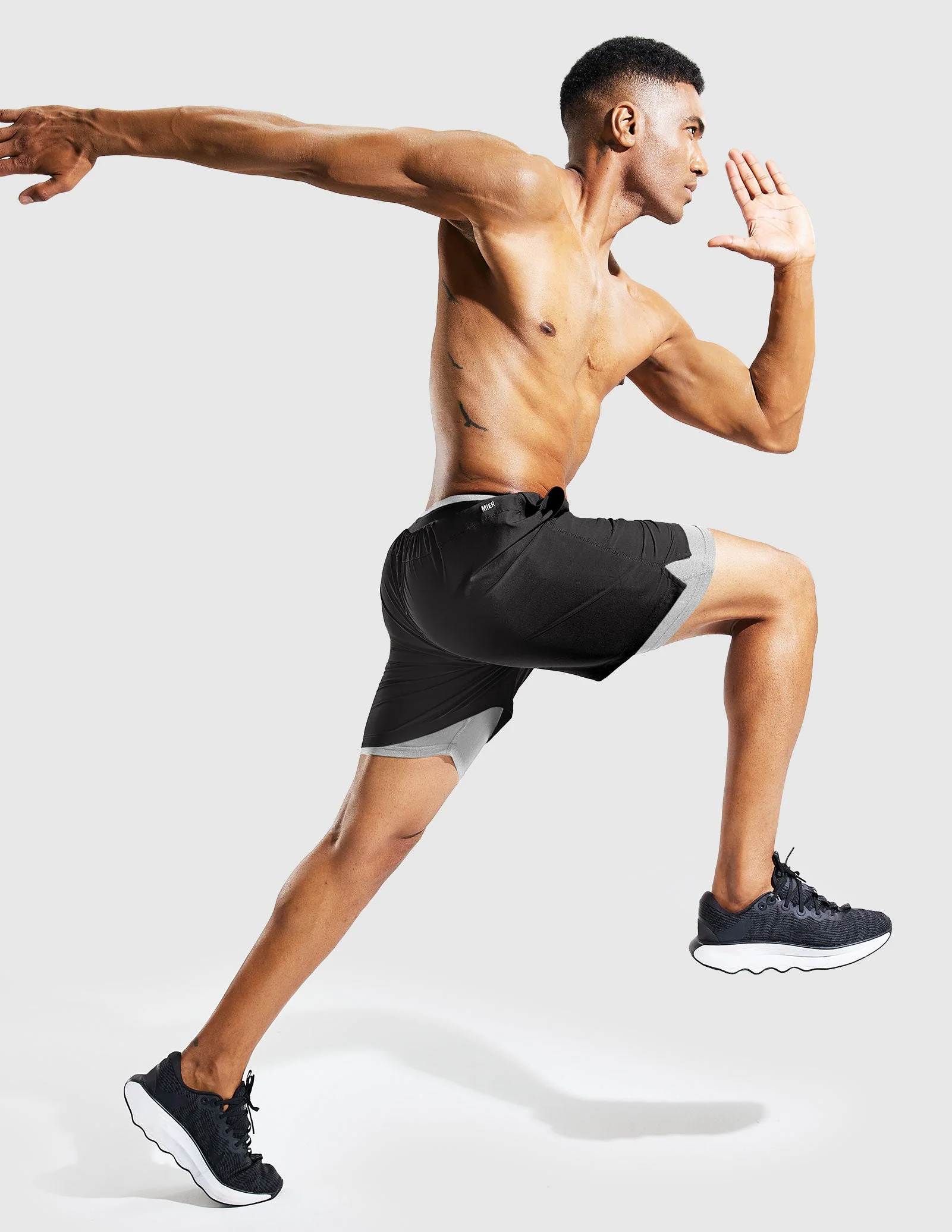 Men's 2 in 1 Running Shorts 5" - Image 52