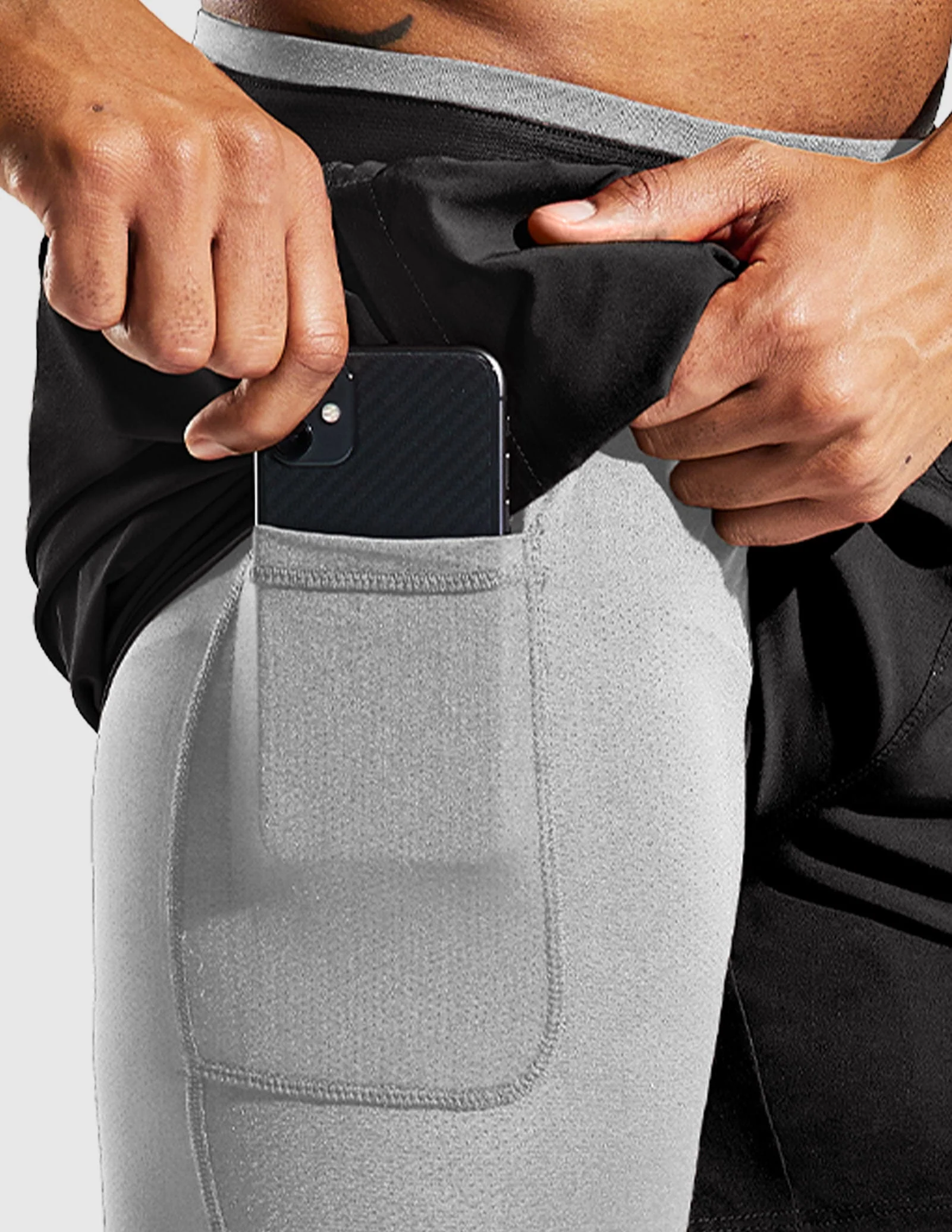 Men's 2 in 1 Running Shorts 5" - Image 53