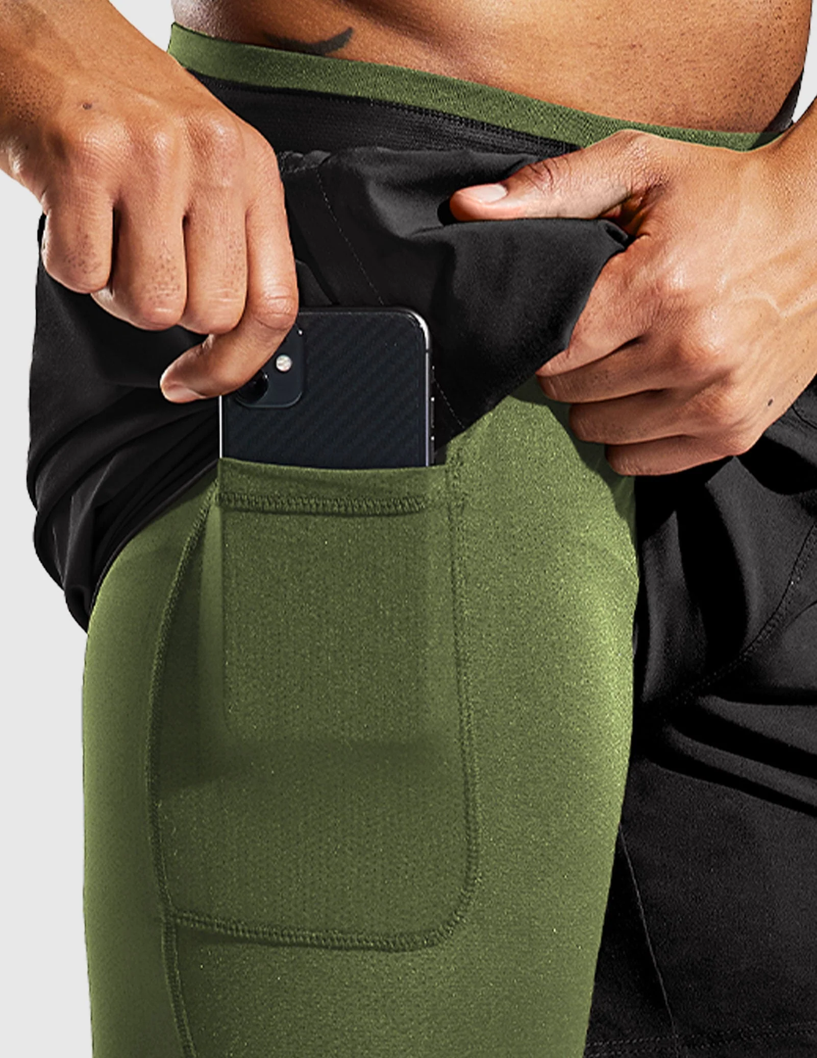 Men's 2 in 1 Running Shorts 5" - Image 63