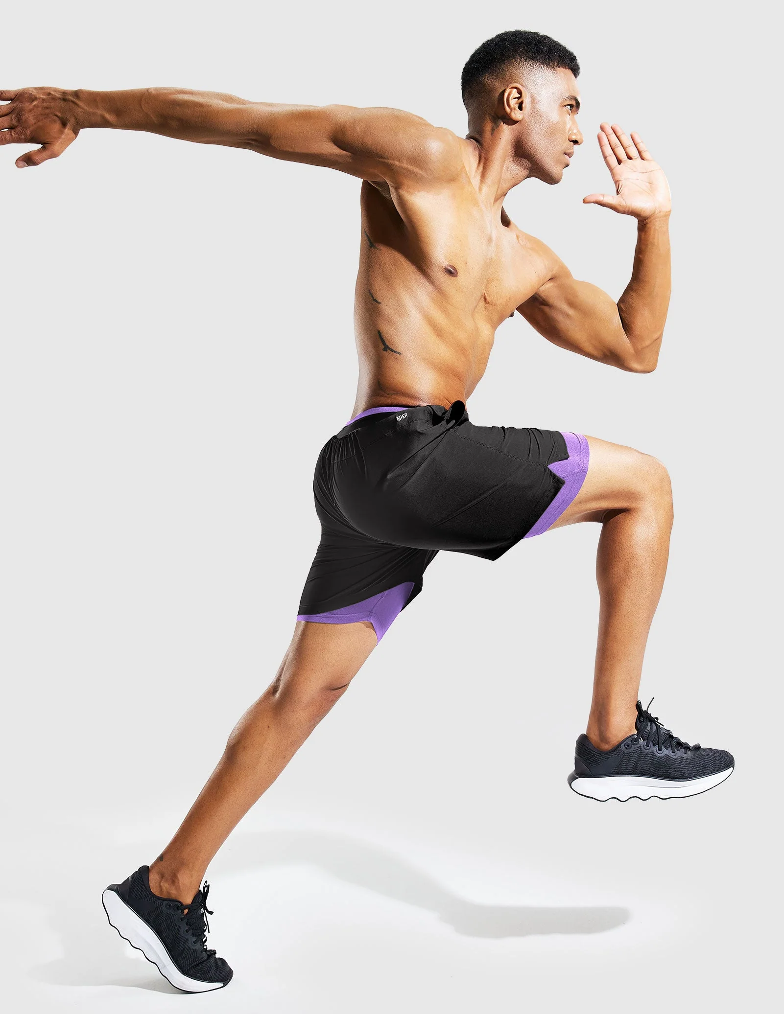 Men's 2 in 1 Running Shorts 5" - Image 68