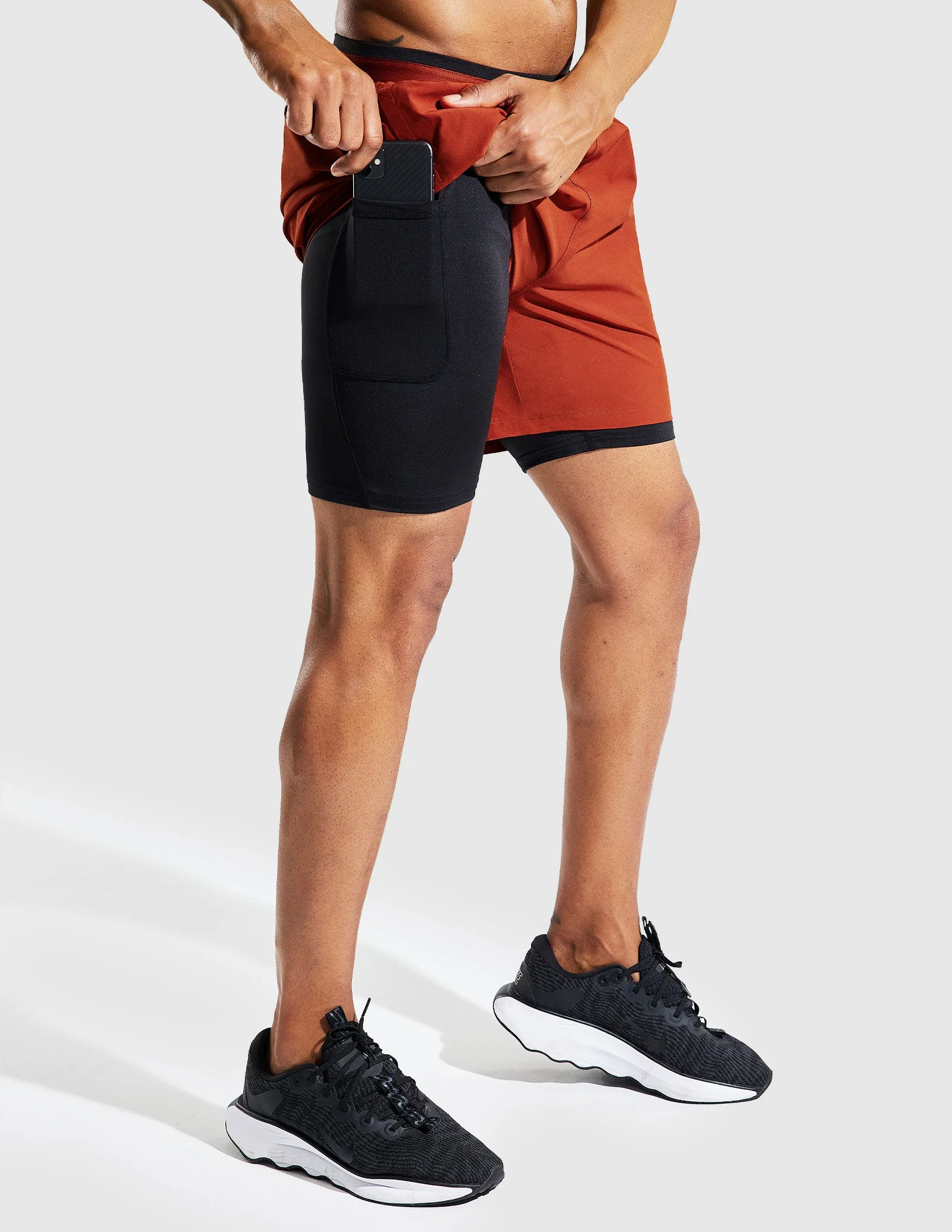 Men's 2 in 1 Running Shorts 5" - Image 77